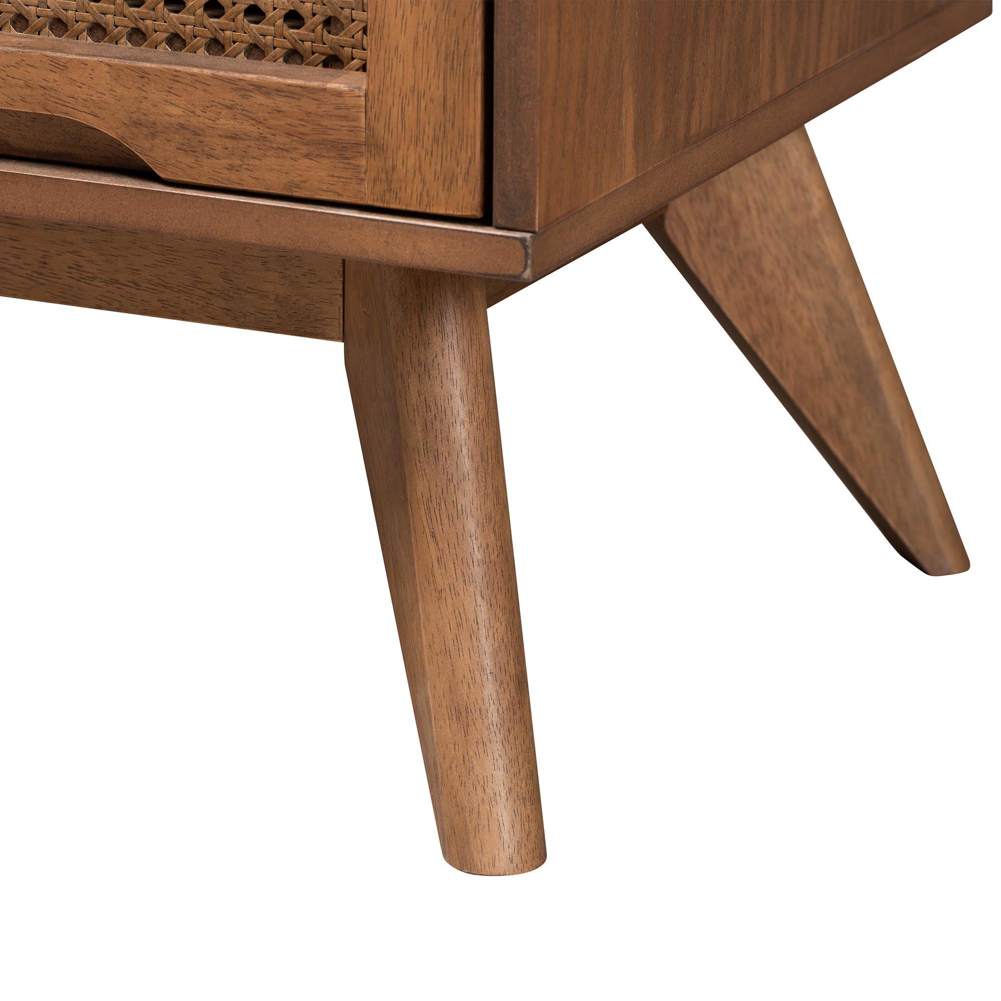 Demeter Mid-Century Modern Finished Wood 3-Piece Bedroom Set