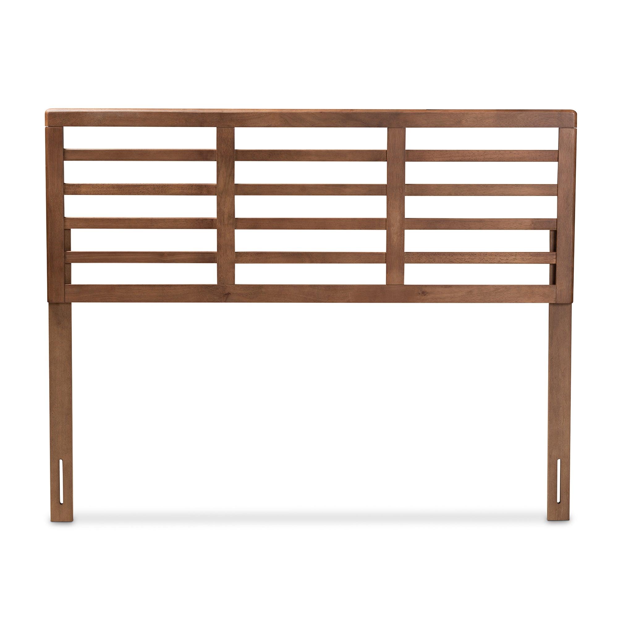 Salome Mid-Century Modern Finished Wood Open Slat Headboard