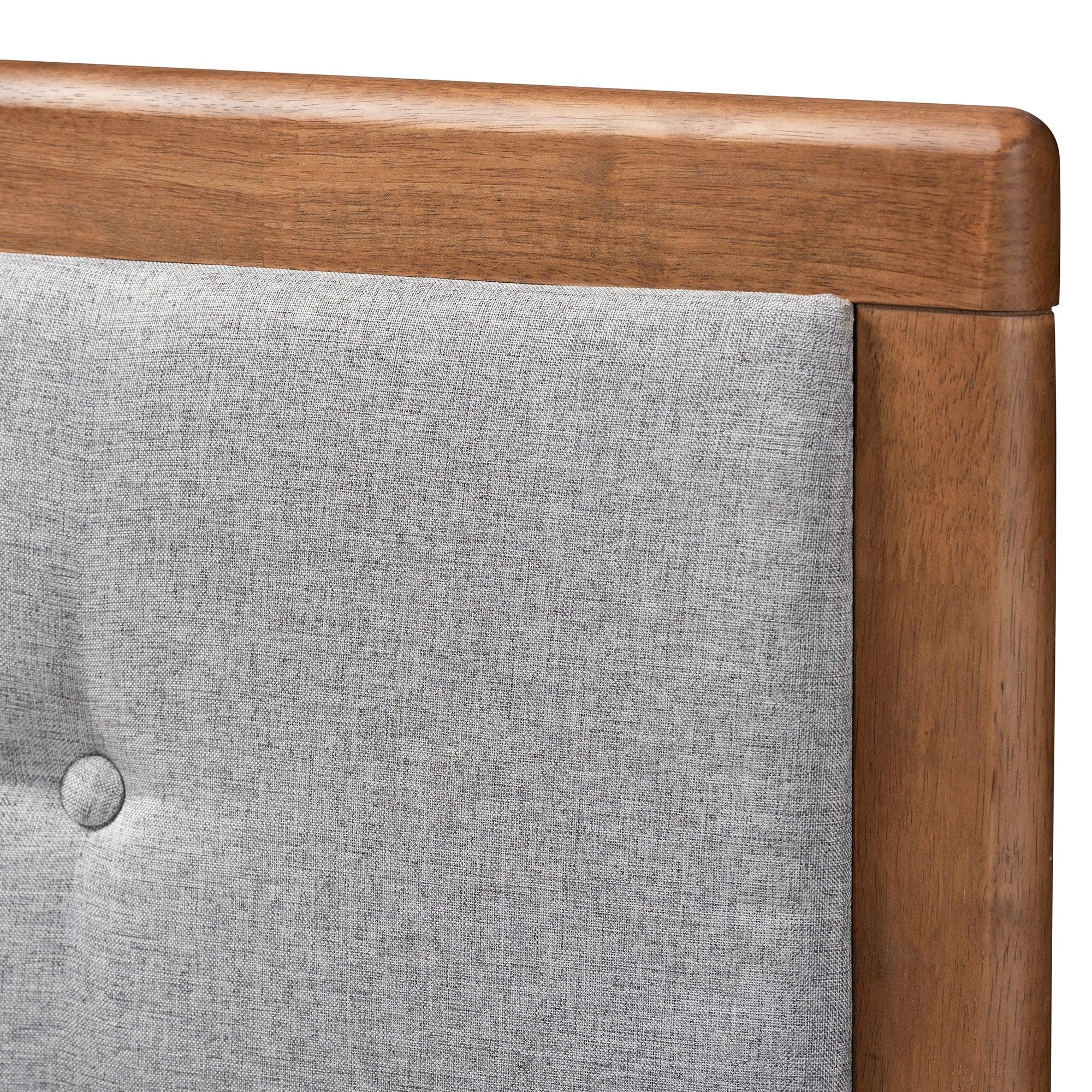 Cosma Modern Transitional Ash Finished Wood 4-Drawer Platform Storage Bed
