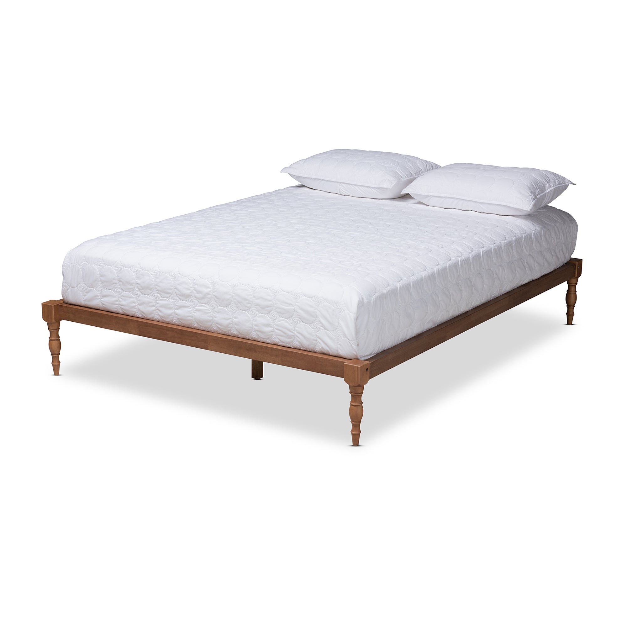 Iseline Modern and Contemporary Finished Wood Platform Bed