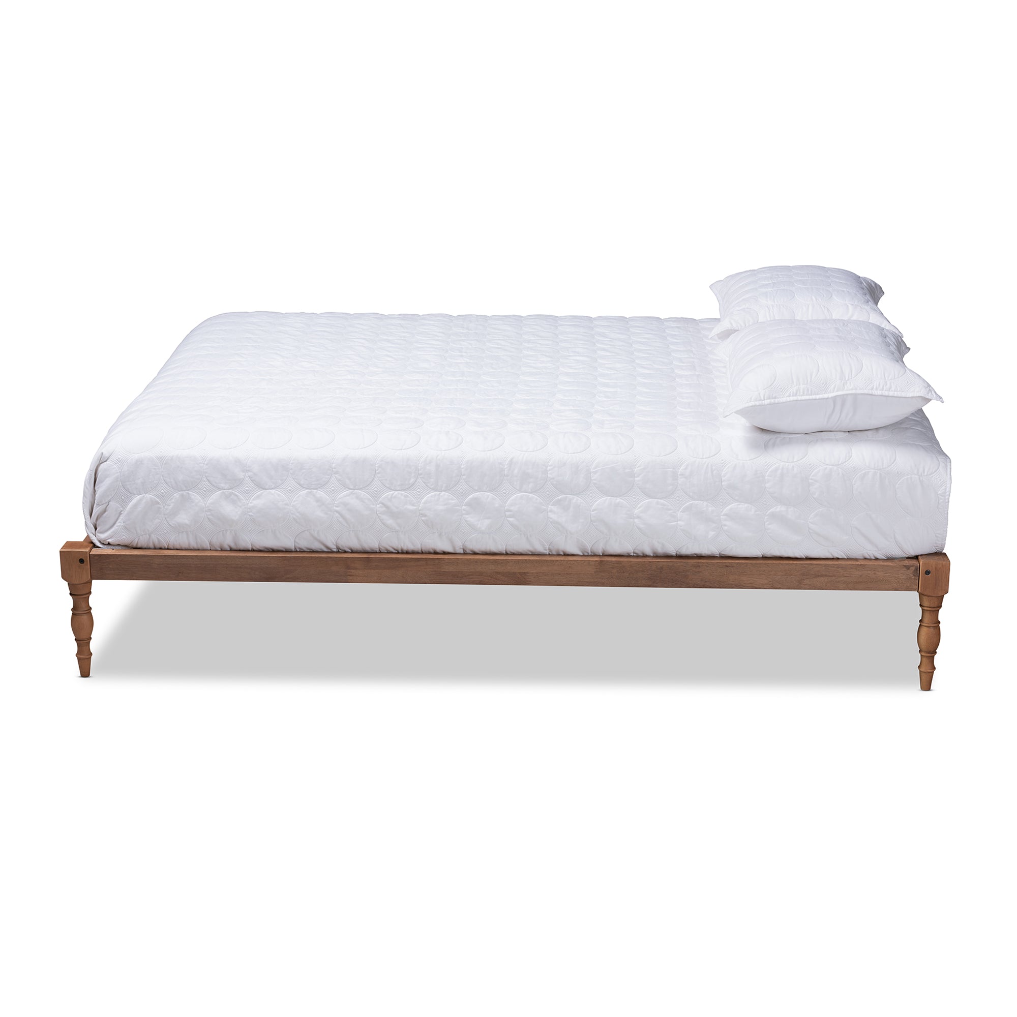 Iseline Modern and Contemporary Finished Wood Platform Bed
