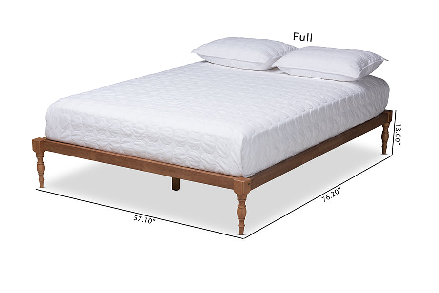 Iseline Modern and Contemporary Finished Wood Platform Bed
