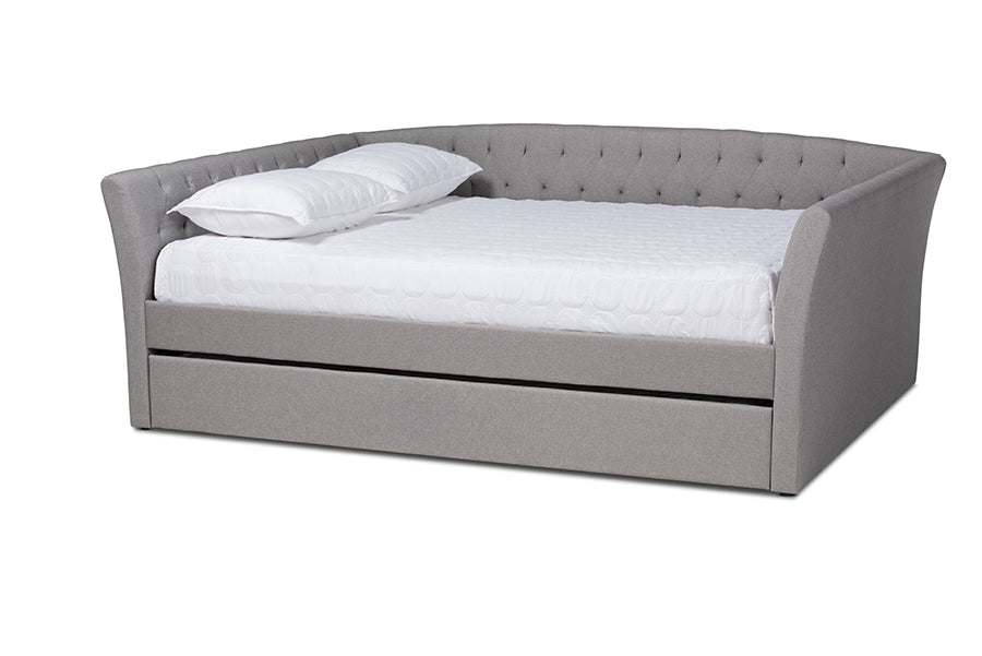 Delora Modern and Contemporary Fabric Upholstered Daybed