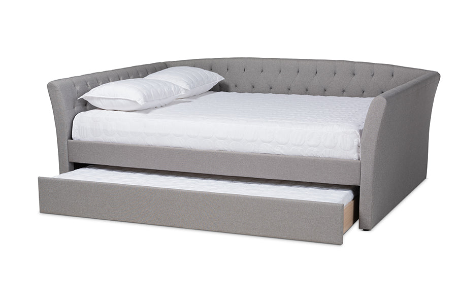 Delora Modern and Contemporary Fabric Upholstered Daybed