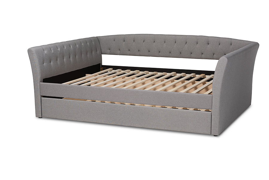 Delora Modern and Contemporary Fabric Upholstered Daybed