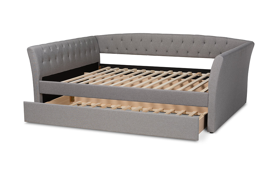 Delora Modern and Contemporary Fabric Upholstered Daybed