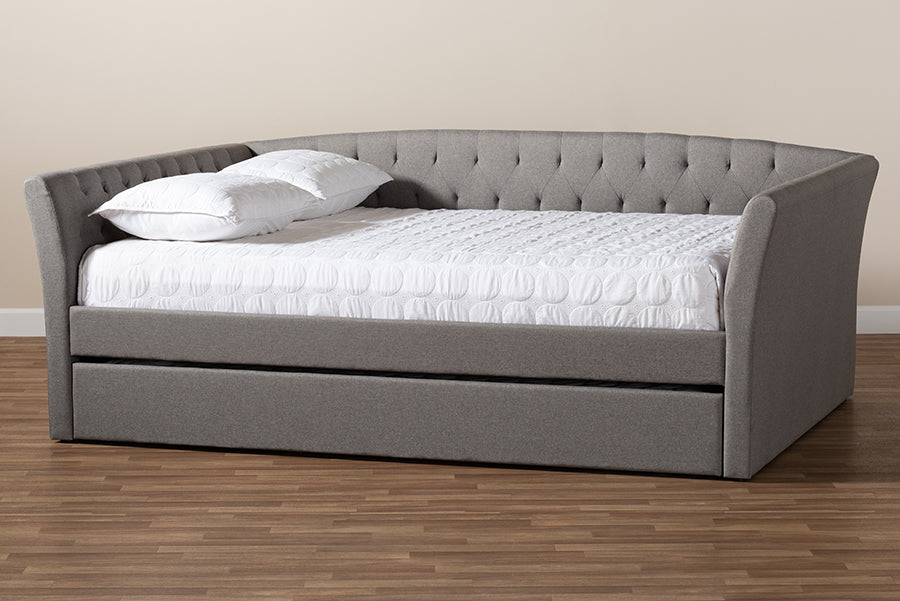 Delora Modern and Contemporary Fabric Upholstered Daybed