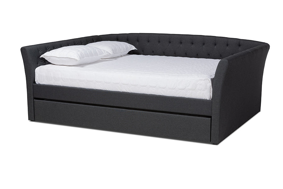 Delora Modern and Contemporary Fabric Upholstered Daybed