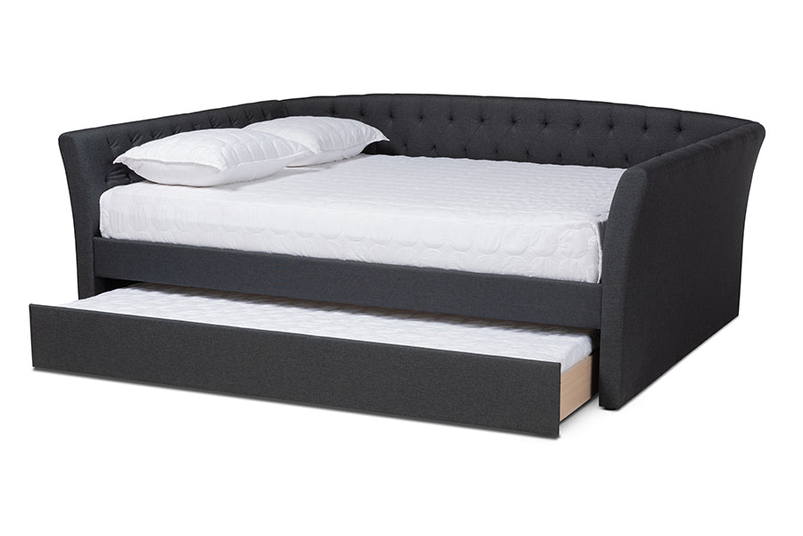 Delora Modern and Contemporary Fabric Upholstered Daybed