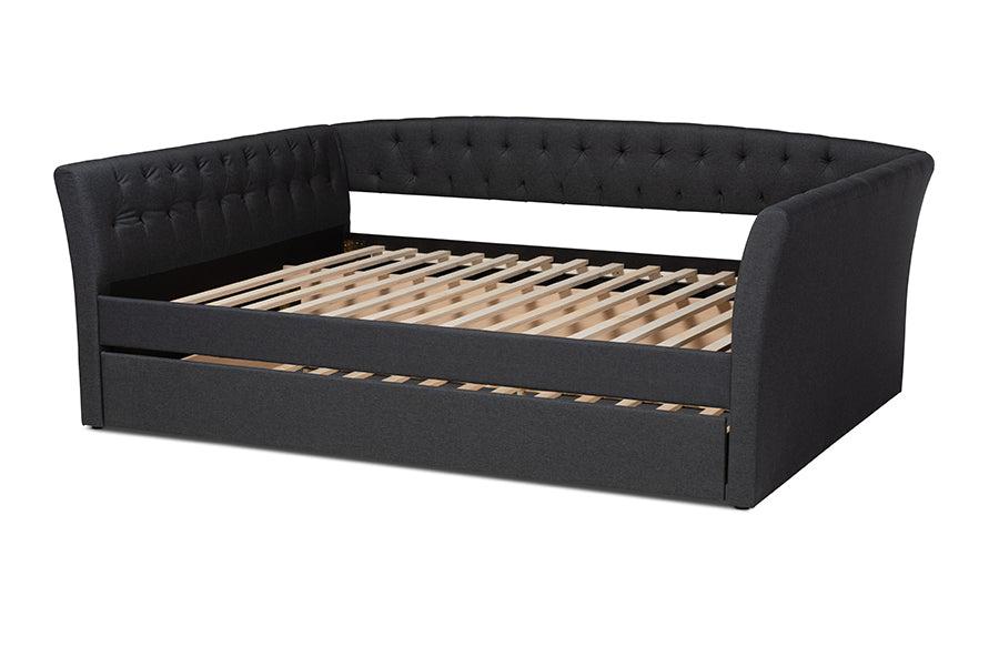 Delora Modern and Contemporary Fabric Upholstered Daybed