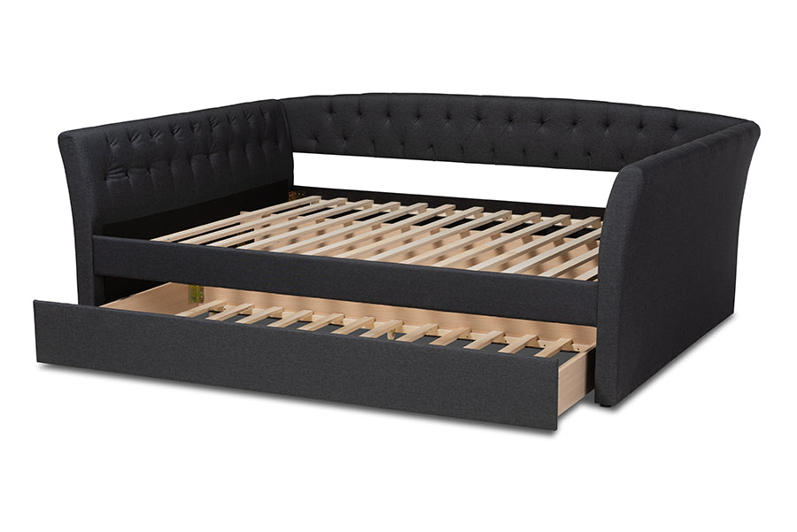 Delora Modern and Contemporary Fabric Upholstered Daybed