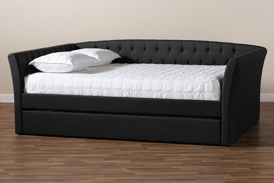 Delora Modern and Contemporary Fabric Upholstered Daybed