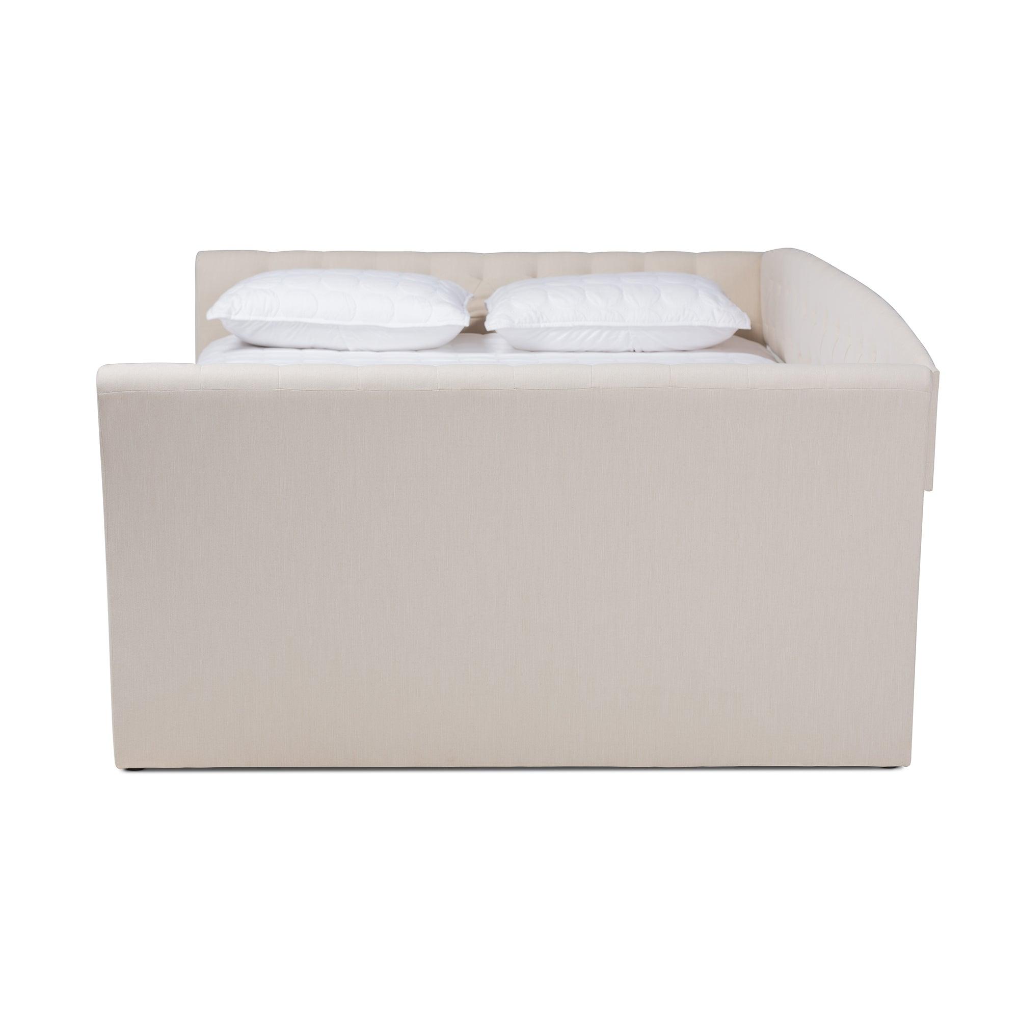 Delora Modern and Contemporary Fabric Upholstered Daybed