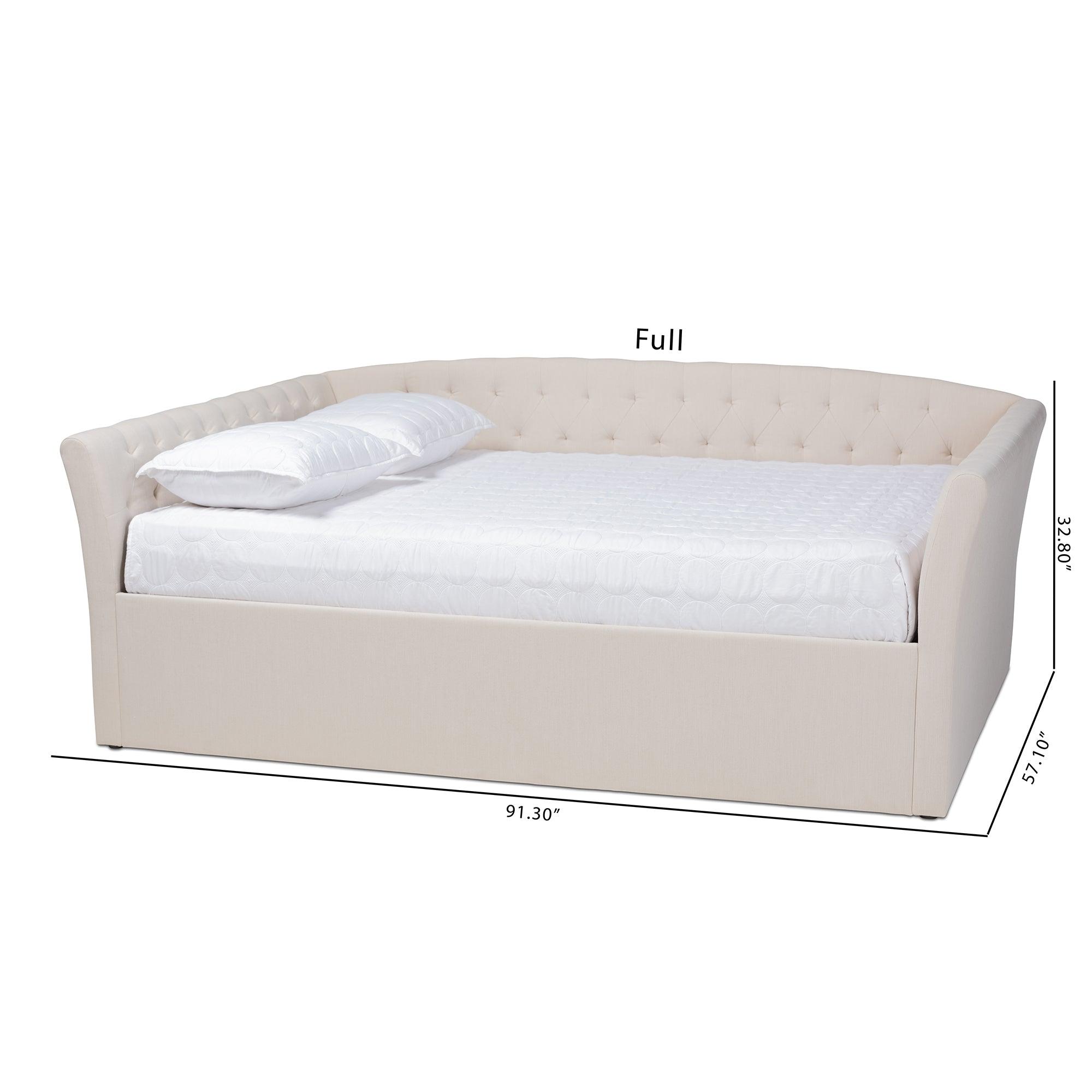 Delora Modern and Contemporary Fabric Upholstered Daybed