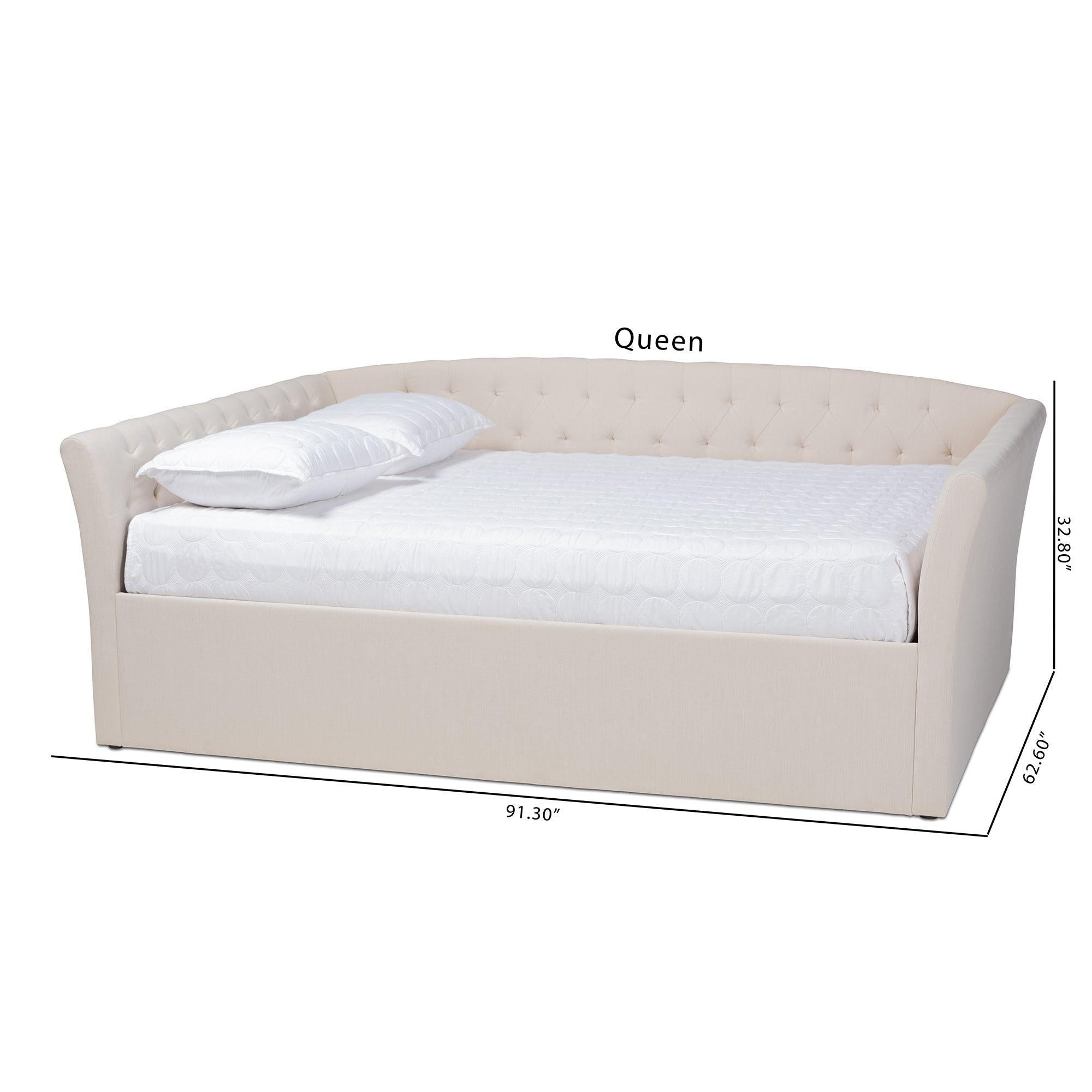 Delora Modern and Contemporary Fabric Upholstered Daybed