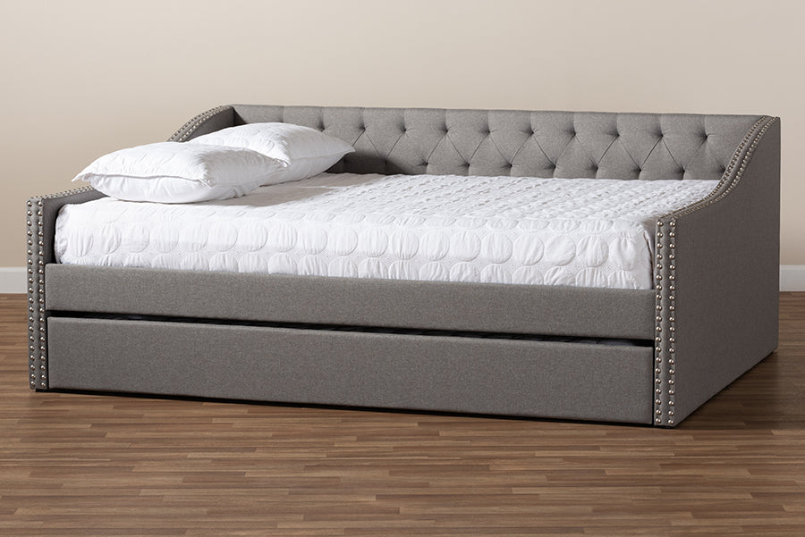 Haylie Modern and Contemporary Fabric Upholstered Daybed