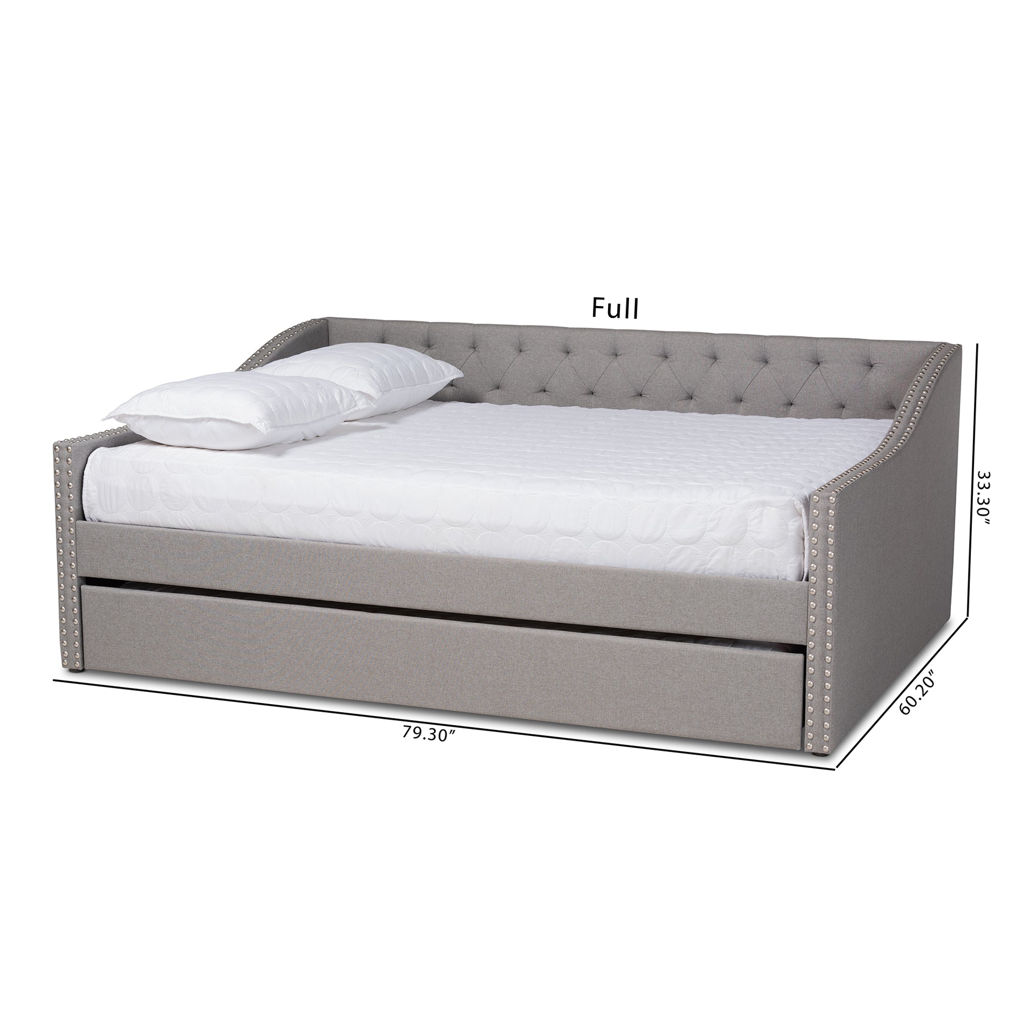 Haylie Modern and Contemporary Fabric Upholstered Daybed