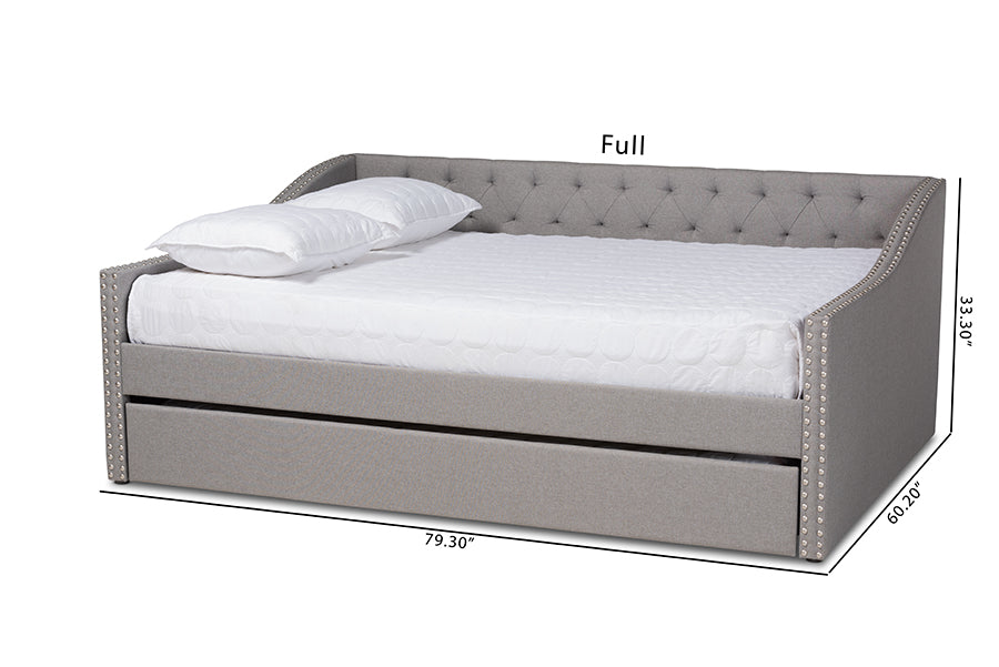 Haylie Modern and Contemporary Fabric Upholstered Daybed