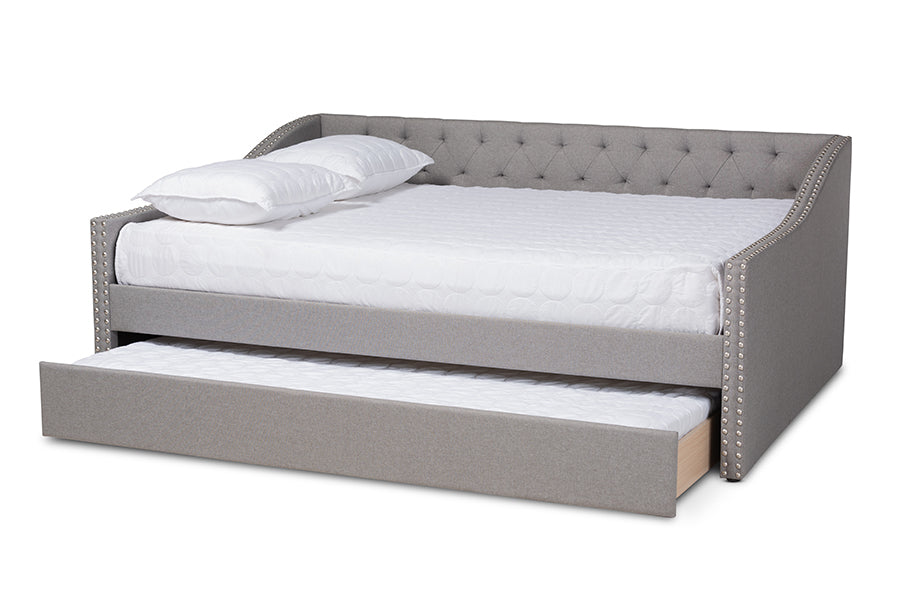 Haylie Modern and Contemporary Fabric Upholstered Daybed
