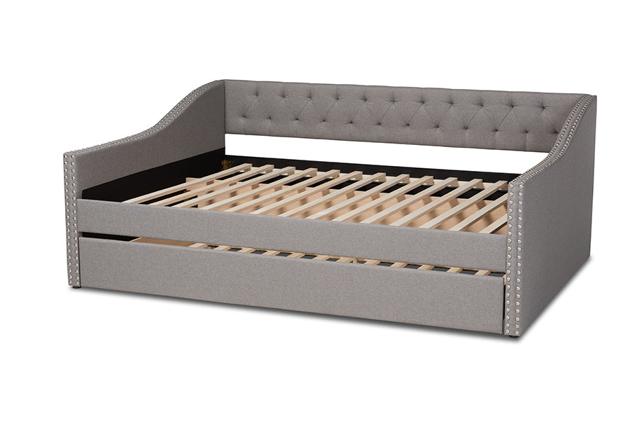Haylie Modern and Contemporary Fabric Upholstered Daybed
