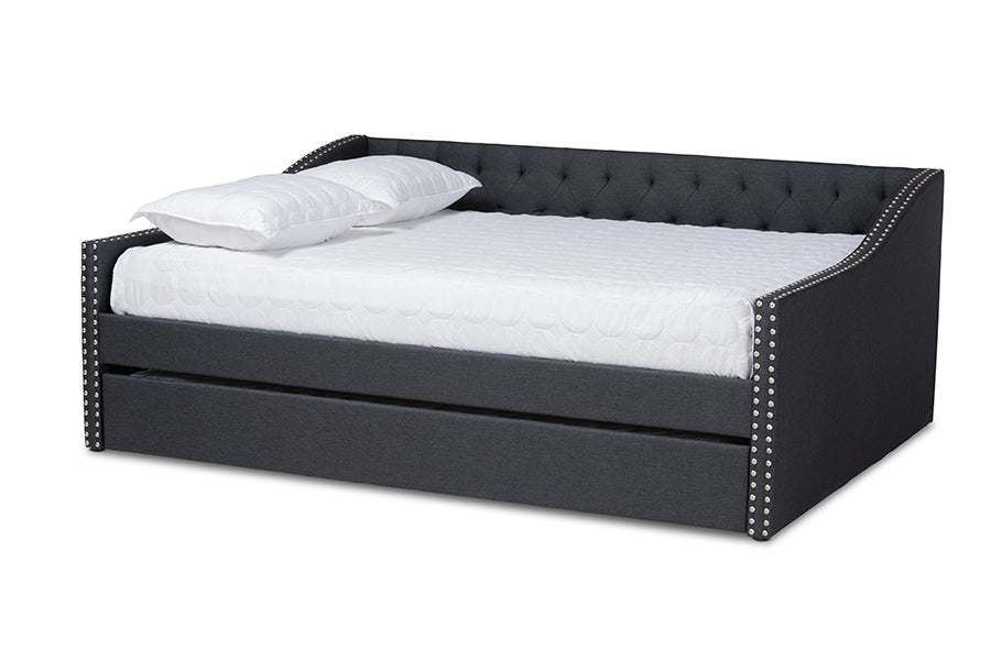 Haylie Modern and Contemporary Fabric Upholstered Daybed