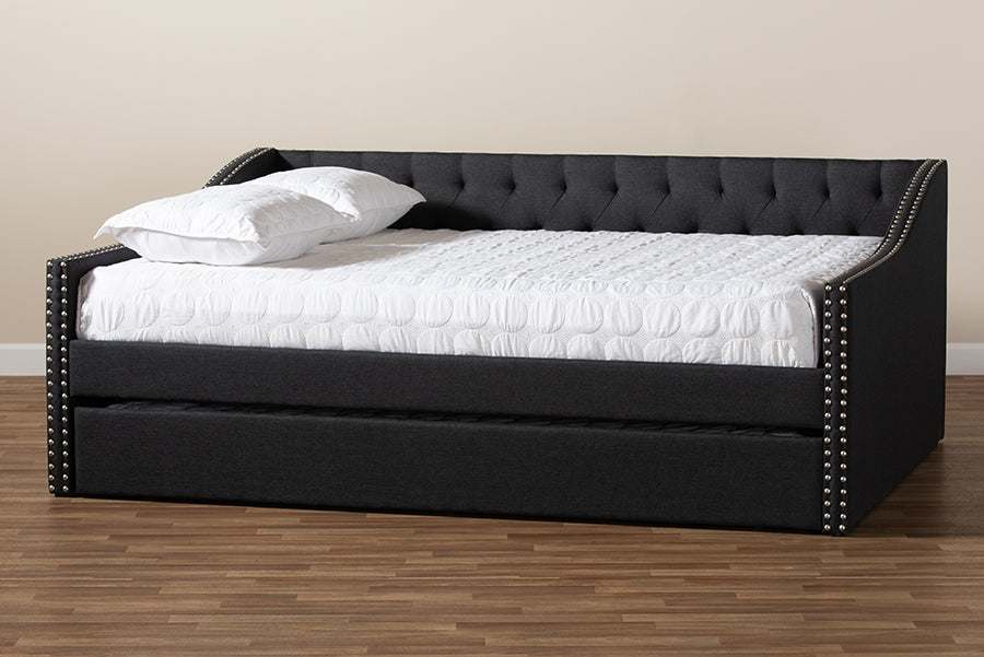 Haylie Modern and Contemporary Fabric Upholstered Daybed
