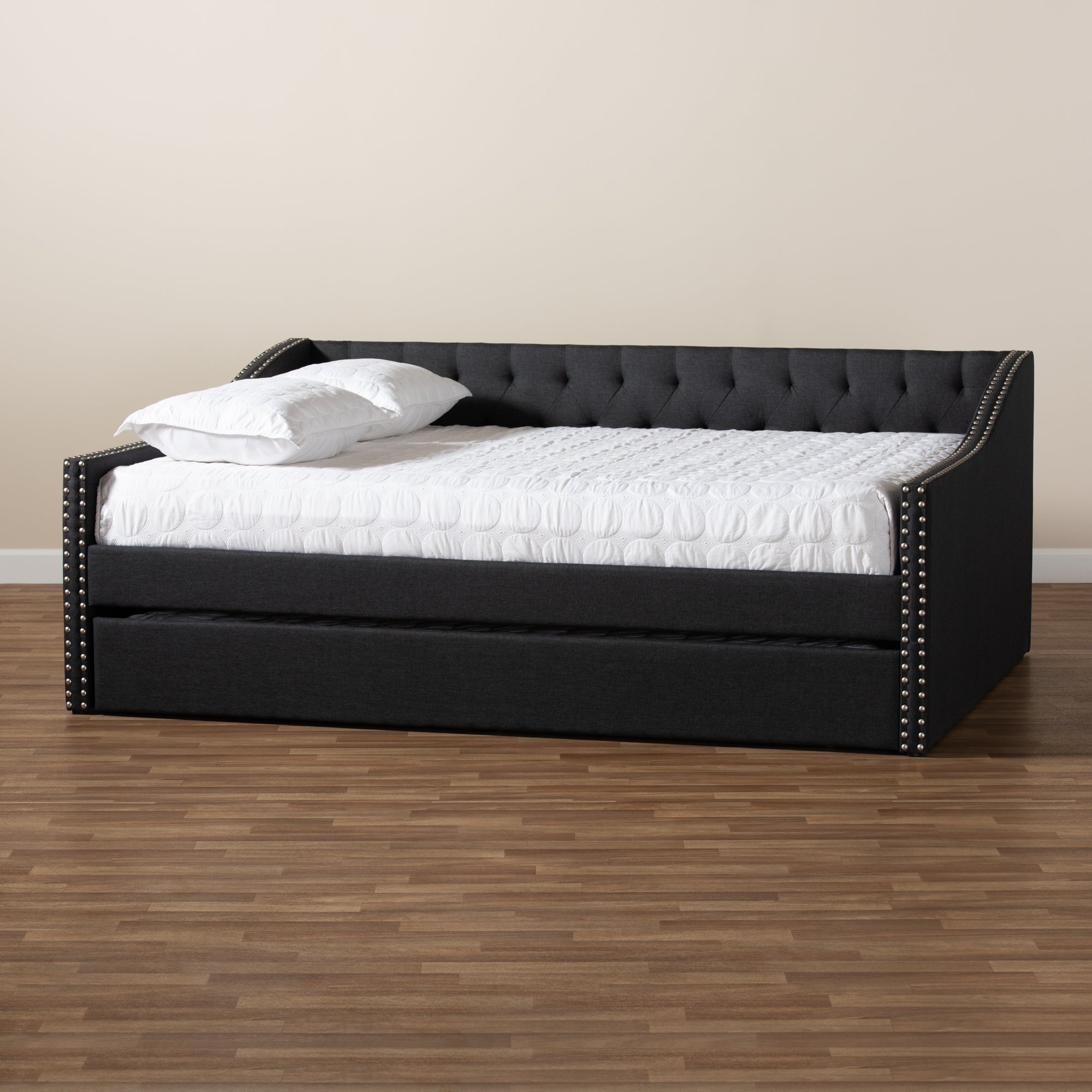 Haylie Modern and Contemporary Fabric Upholstered Daybed