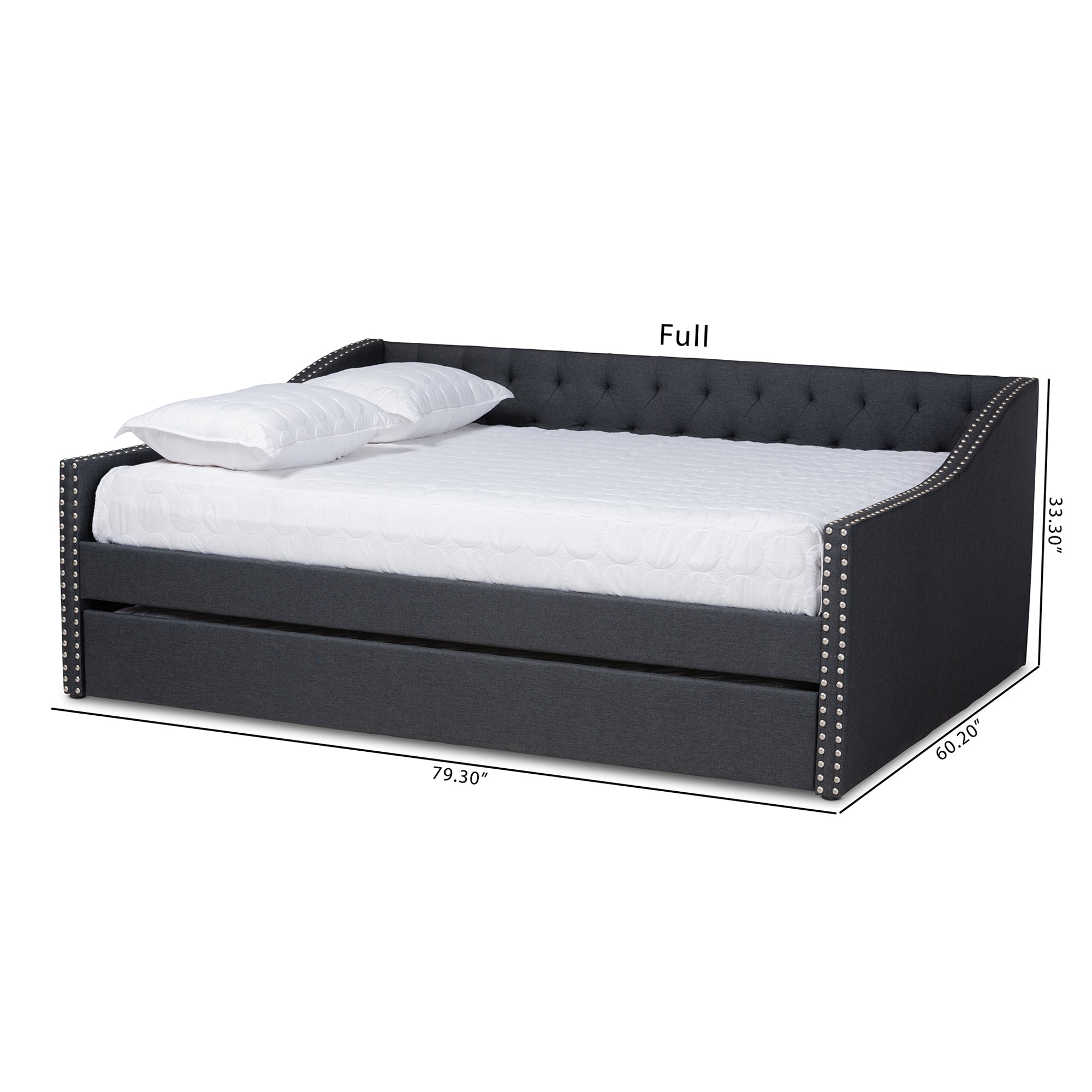 Haylie Modern and Contemporary Fabric Upholstered Daybed