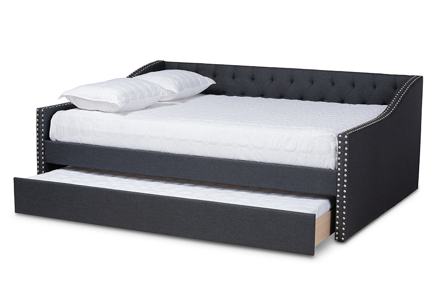 Haylie Modern and Contemporary Fabric Upholstered Daybed