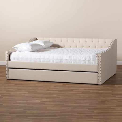 Haylie Modern and Contemporary Fabric Upholstered Daybed