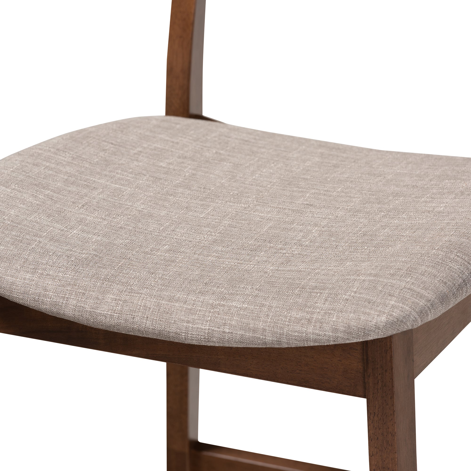 Larine Modern and Contemporary Fabric Upholstered Finished 2-Piece Wood Counter Stool Set
