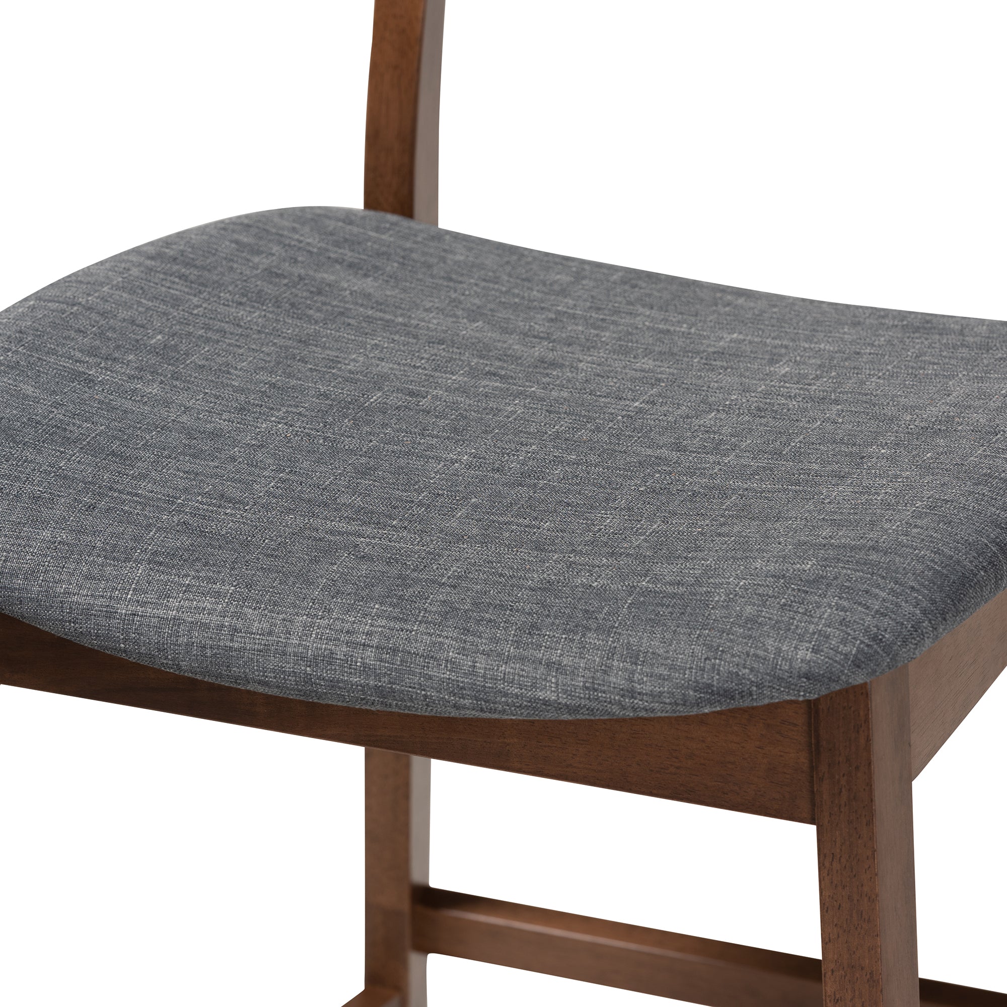 Larine Modern and Contemporary Fabric Upholstered Finished 2-Piece Wood Counter Stool Set