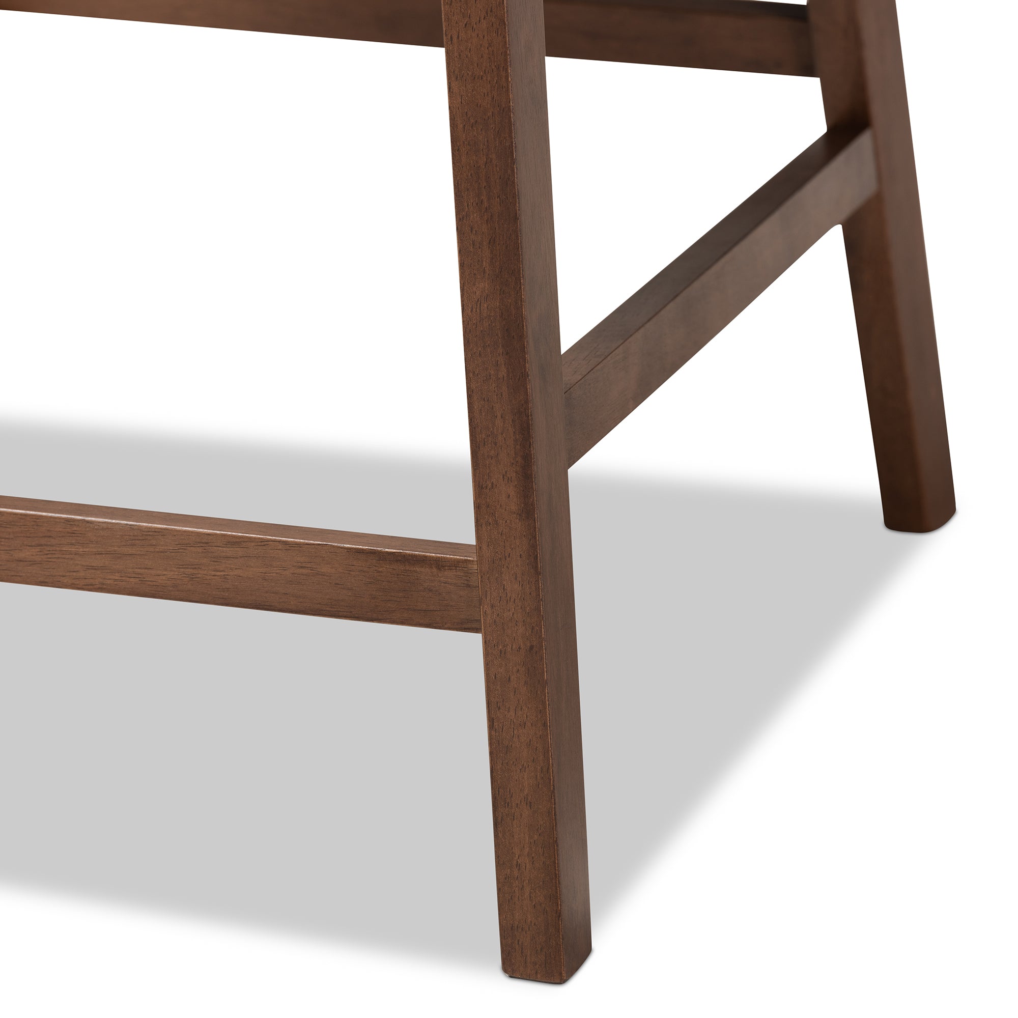 Larine Modern and Contemporary Fabric Upholstered Finished 2-Piece Wood Counter Stool Set