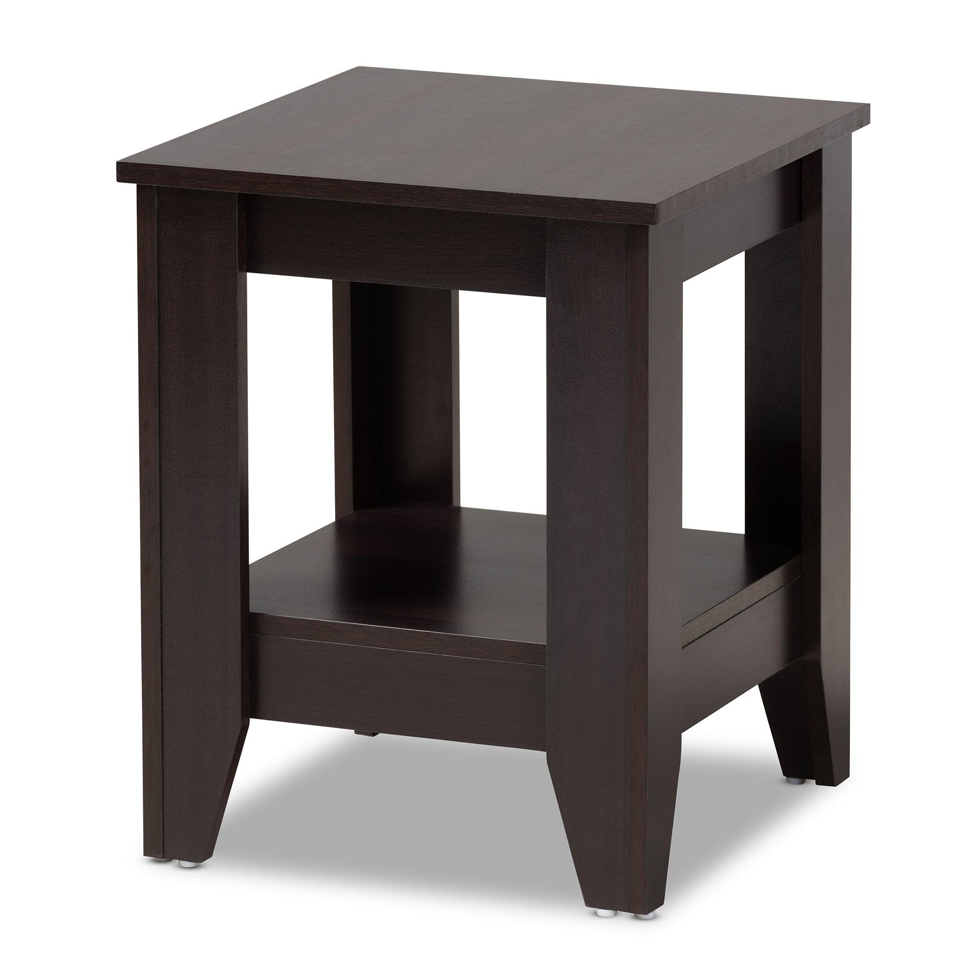 Audra Modern and Contemporary Finished Wood End Table