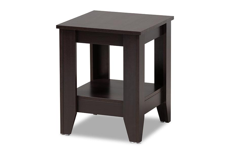 Audra Modern and Contemporary Finished Wood End Table