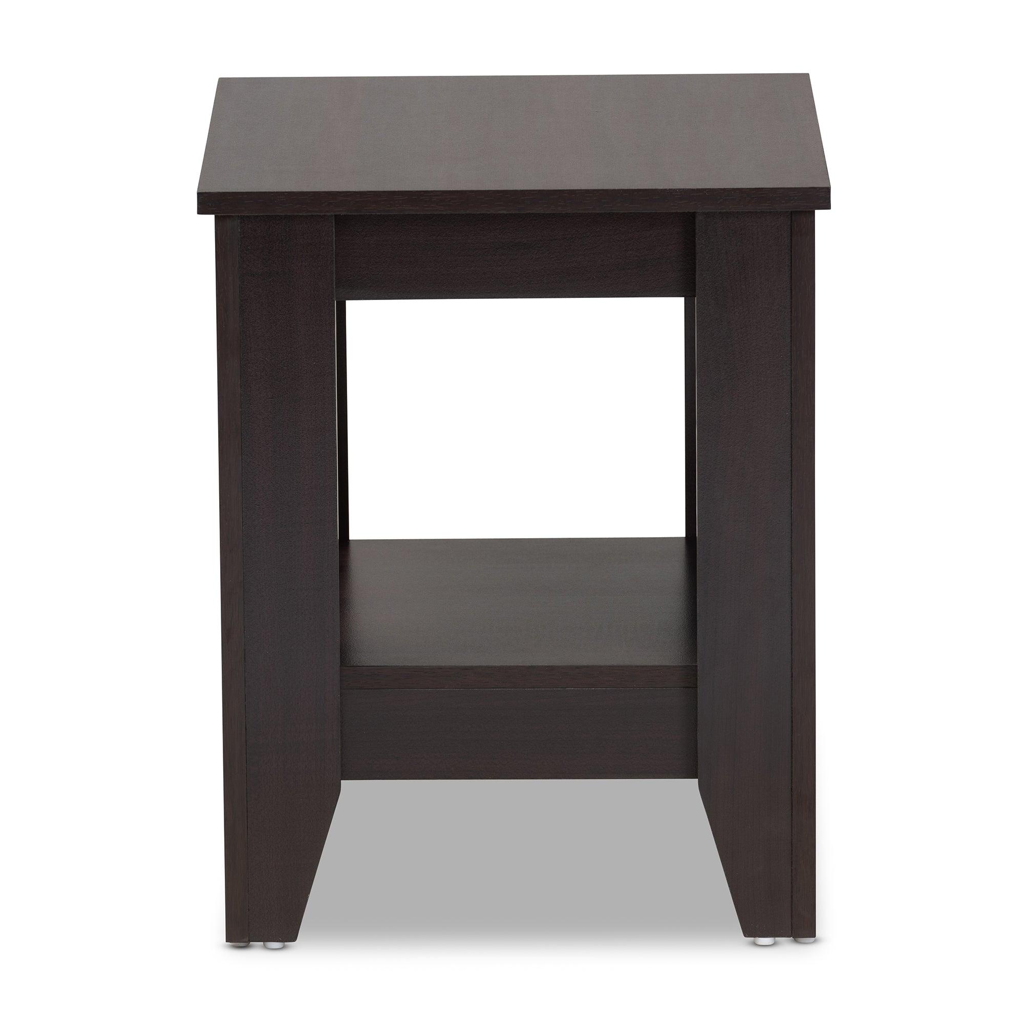 Audra Modern and Contemporary Finished Wood End Table