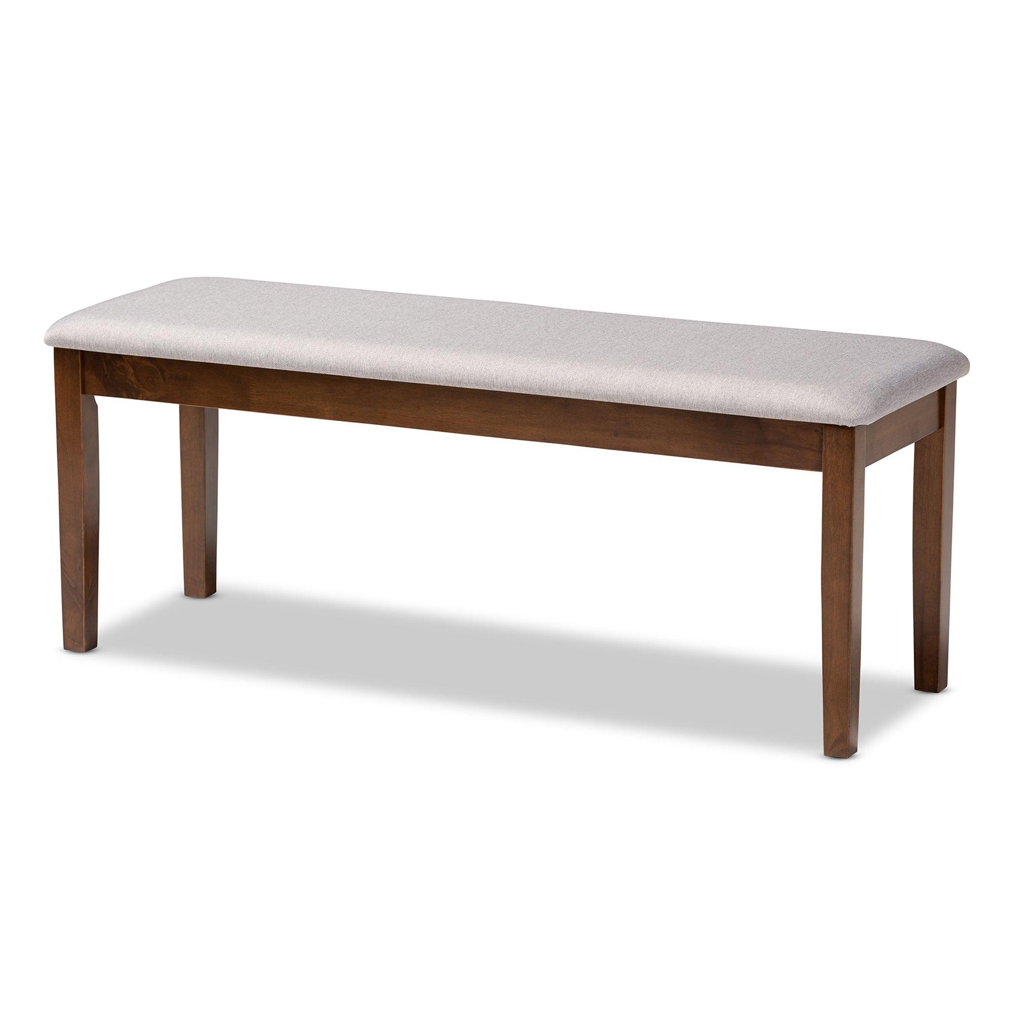 Minette Modern and Contemporary Fabric Upholstered and Finished Wood 6-Piece Dining Set