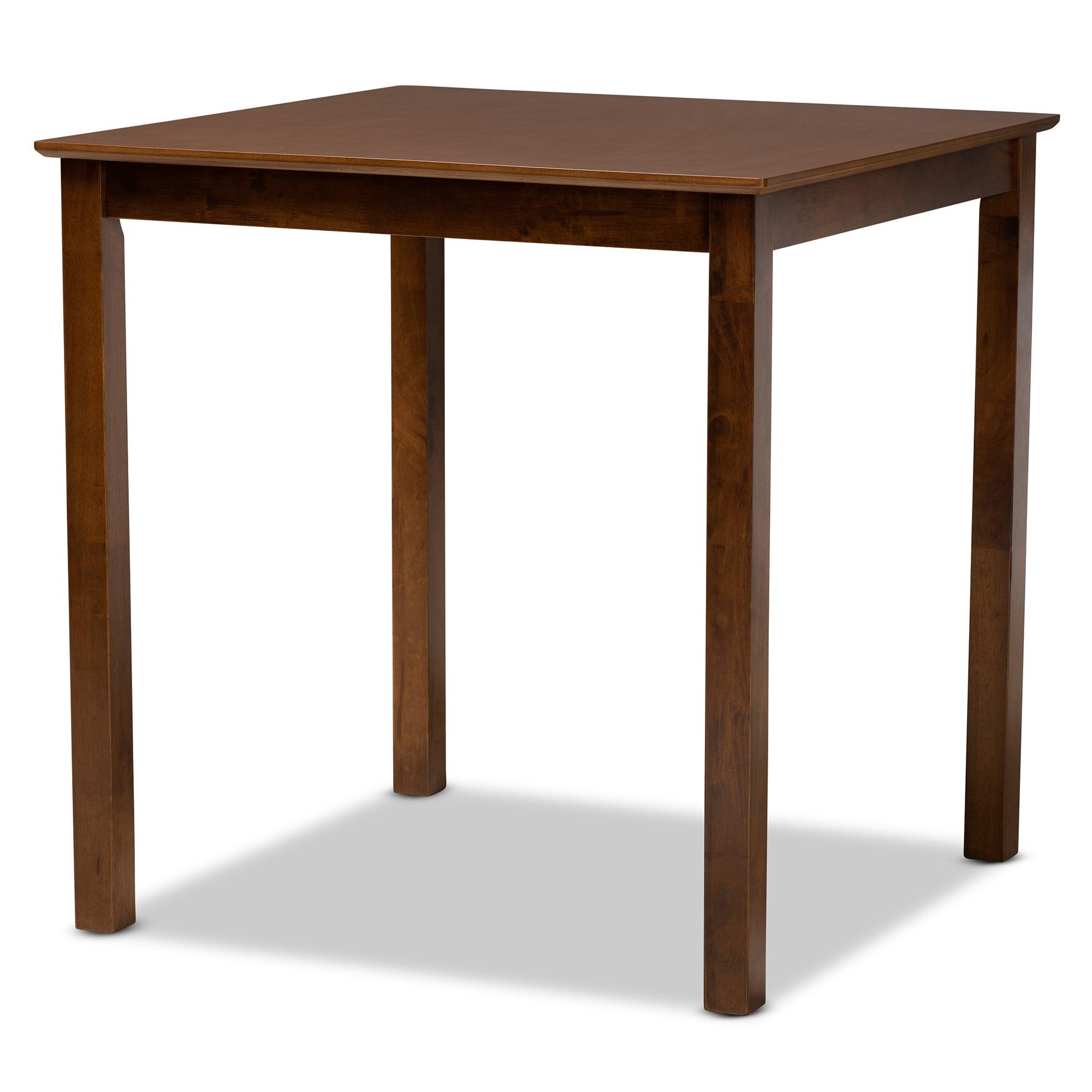 Alora Modern and Contemporary Fabric Upholstered Finished 5-Piece Wood Pub Set