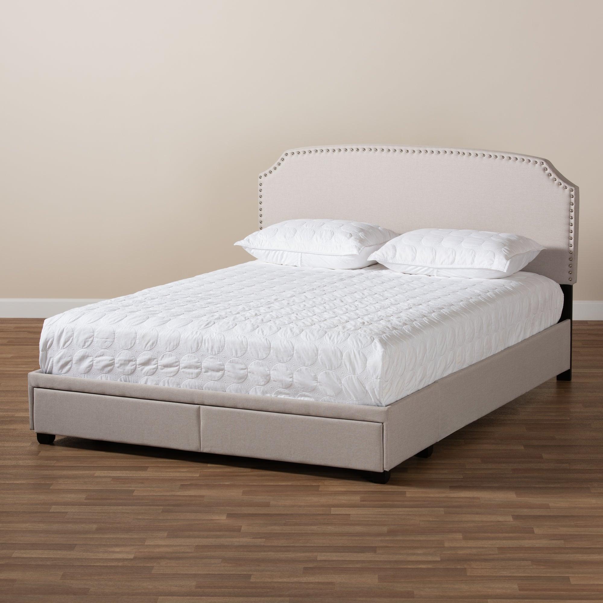 Larese Fabric Upholstered 2-Drawer Platform Storage Bed