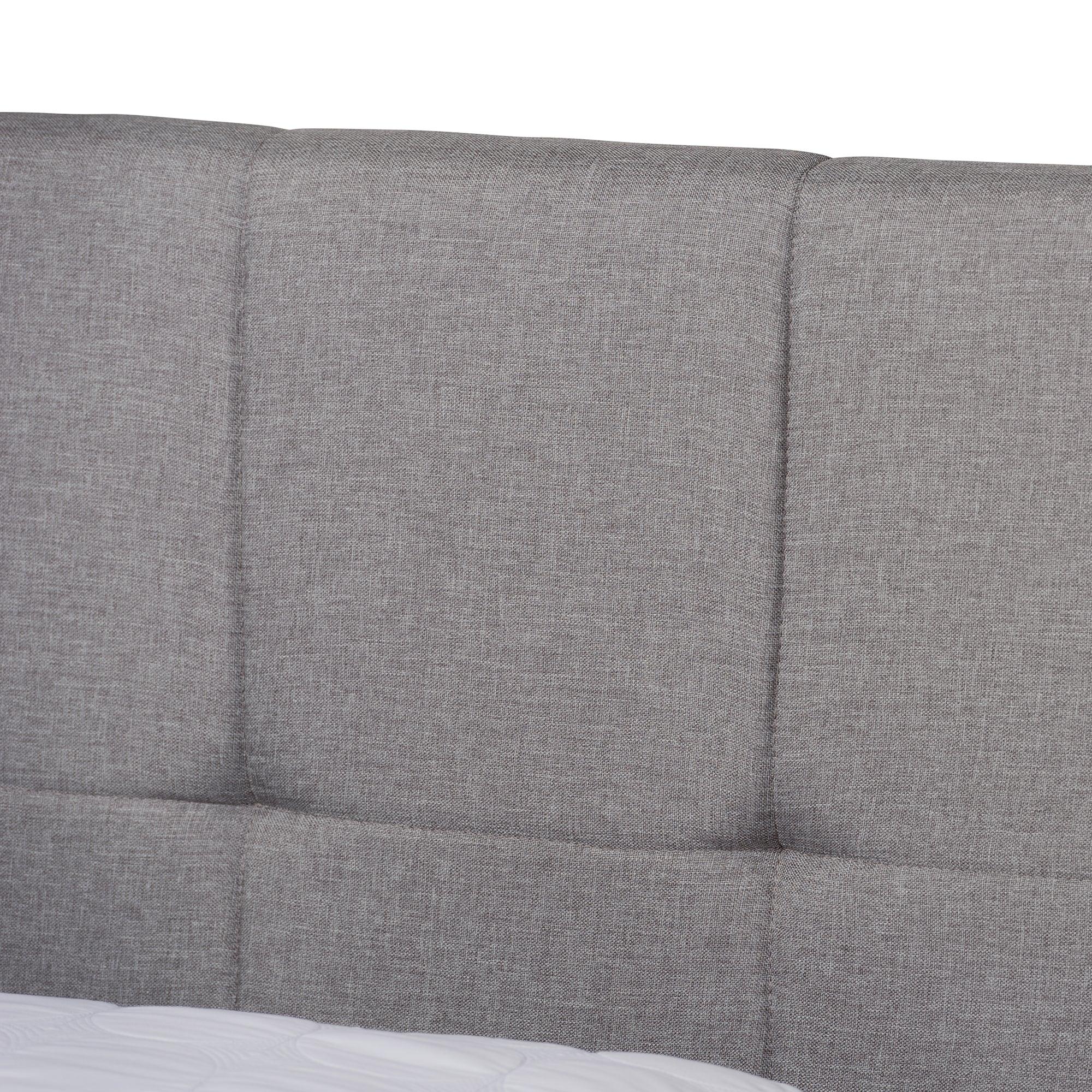 Netti Light Fabric Upholstered 2-Drawer Platform Storage Bed