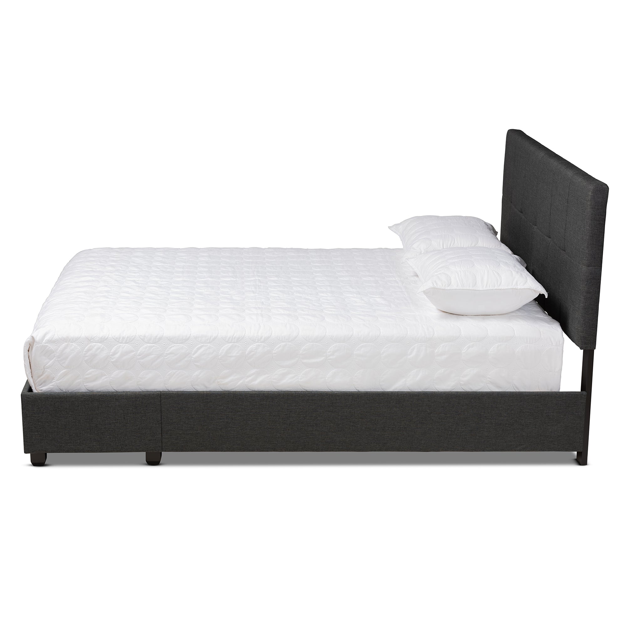 Netti Fabric Upholstered 2-Drawer Platform Storage Bed