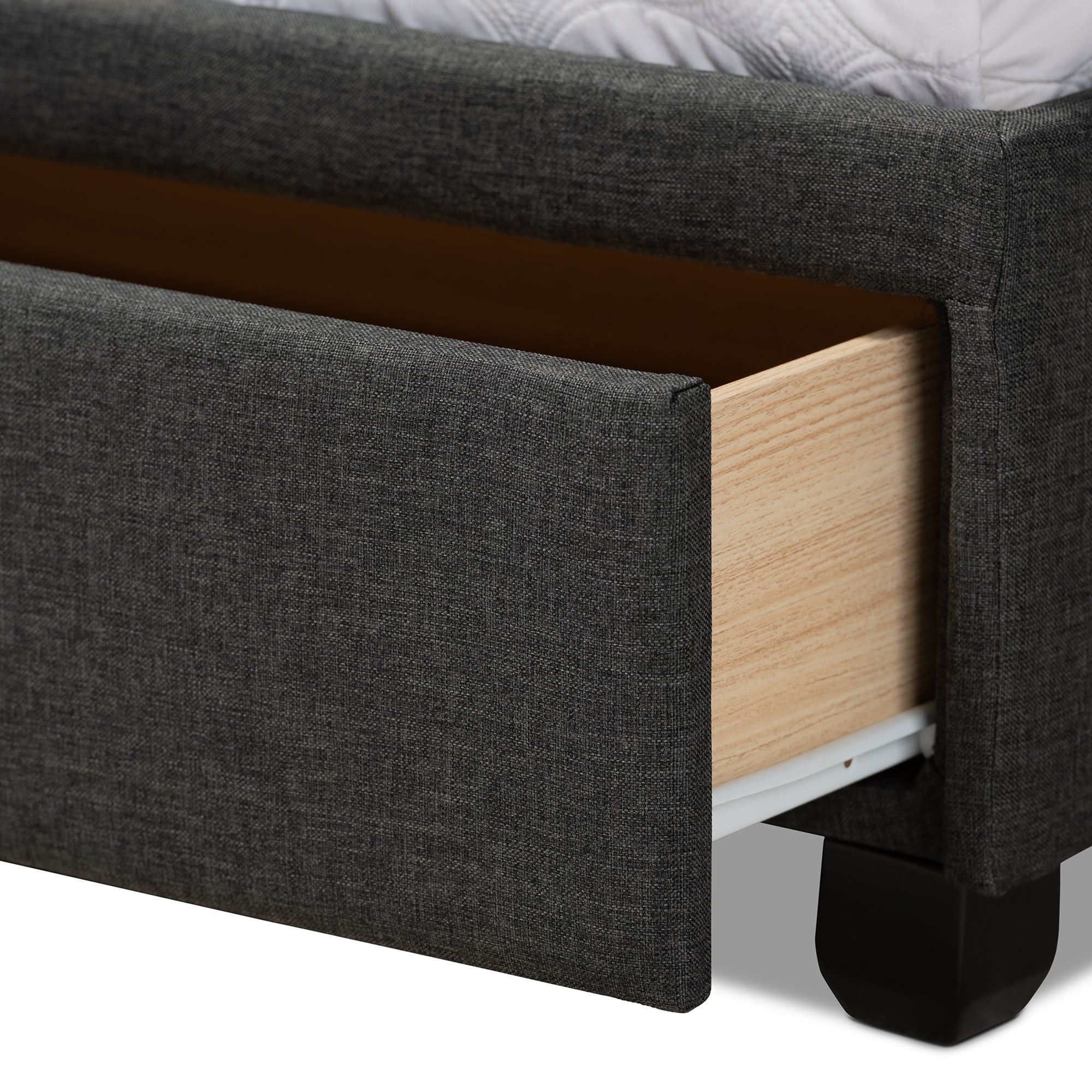 Netti Fabric Upholstered 2-Drawer Platform Storage Bed