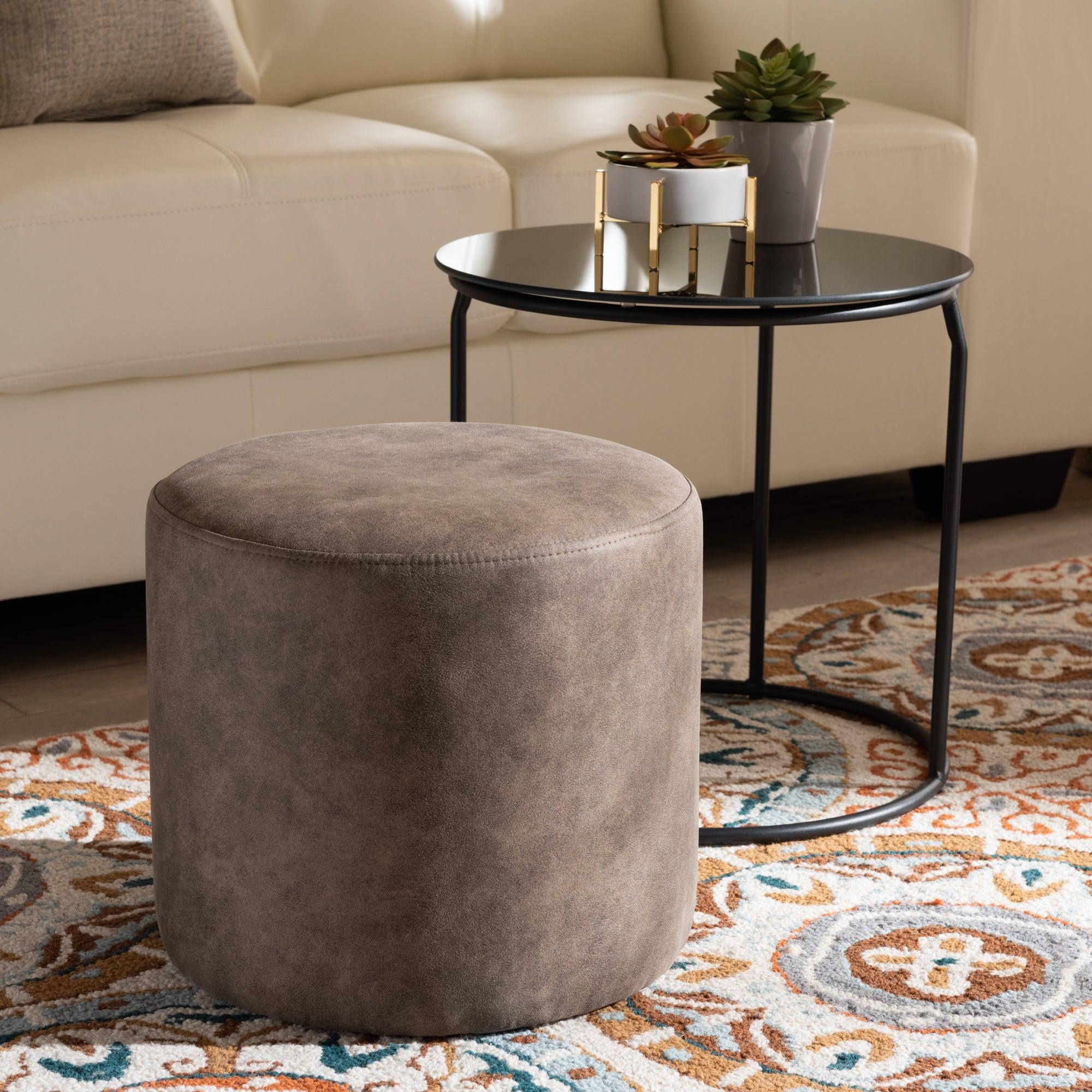 Kira Modern and Contemporary with and 2-Piece Nesting Table and Ottoman Set