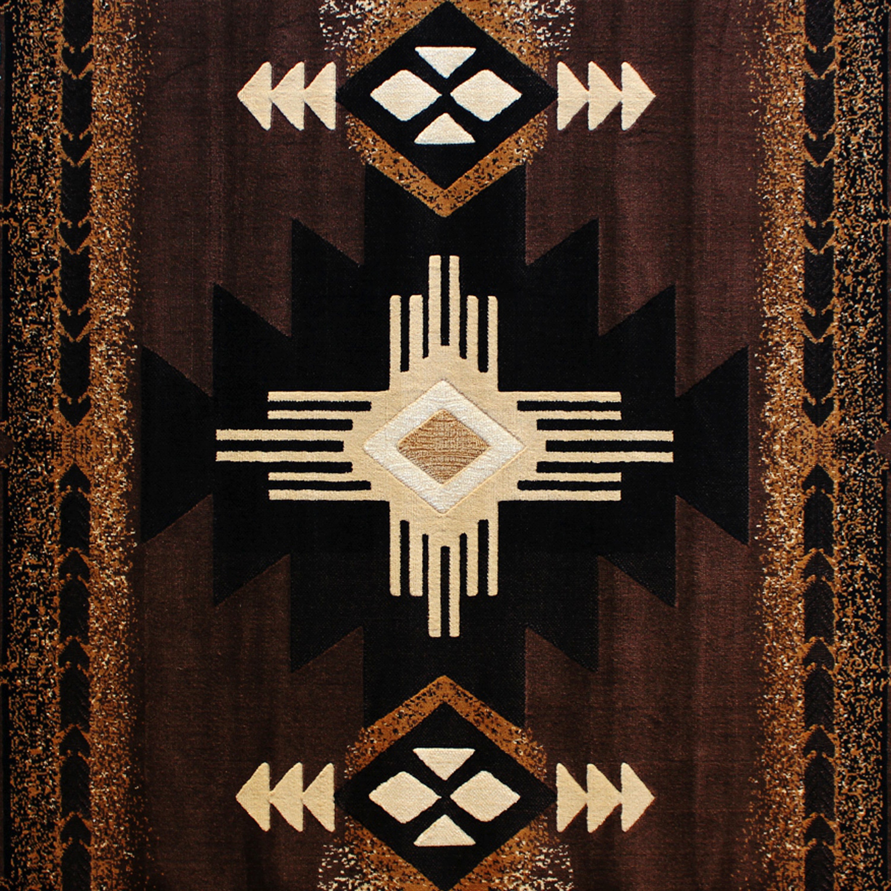 Mohave Collection Traditional Southwestern Style Area Rug - Olefin Fibers with Jute Backing-Area Rug-Flash Furniture-Wall2Wall Furnishings