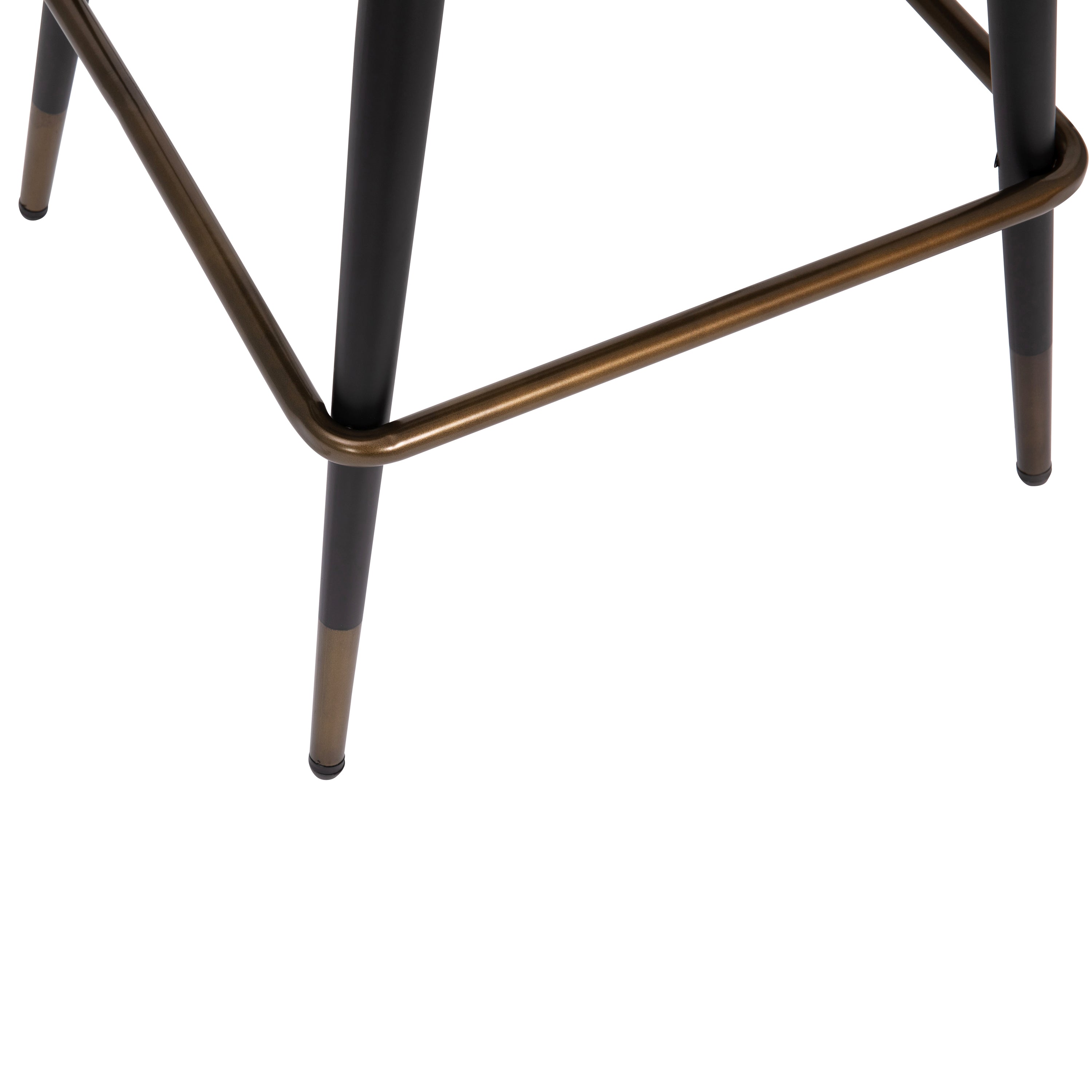 Lyla Set of 2 Commercial Modern Armless Counter Stools with Contoured Backrests, Steel Frames and Footrests-Set of 2