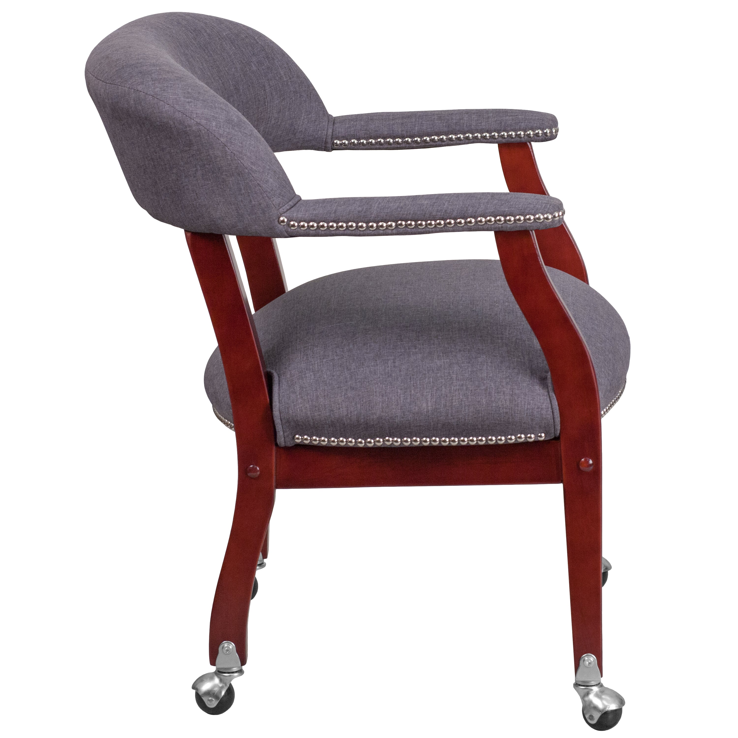 Conference Chair with Accent Nail Trim and Casters