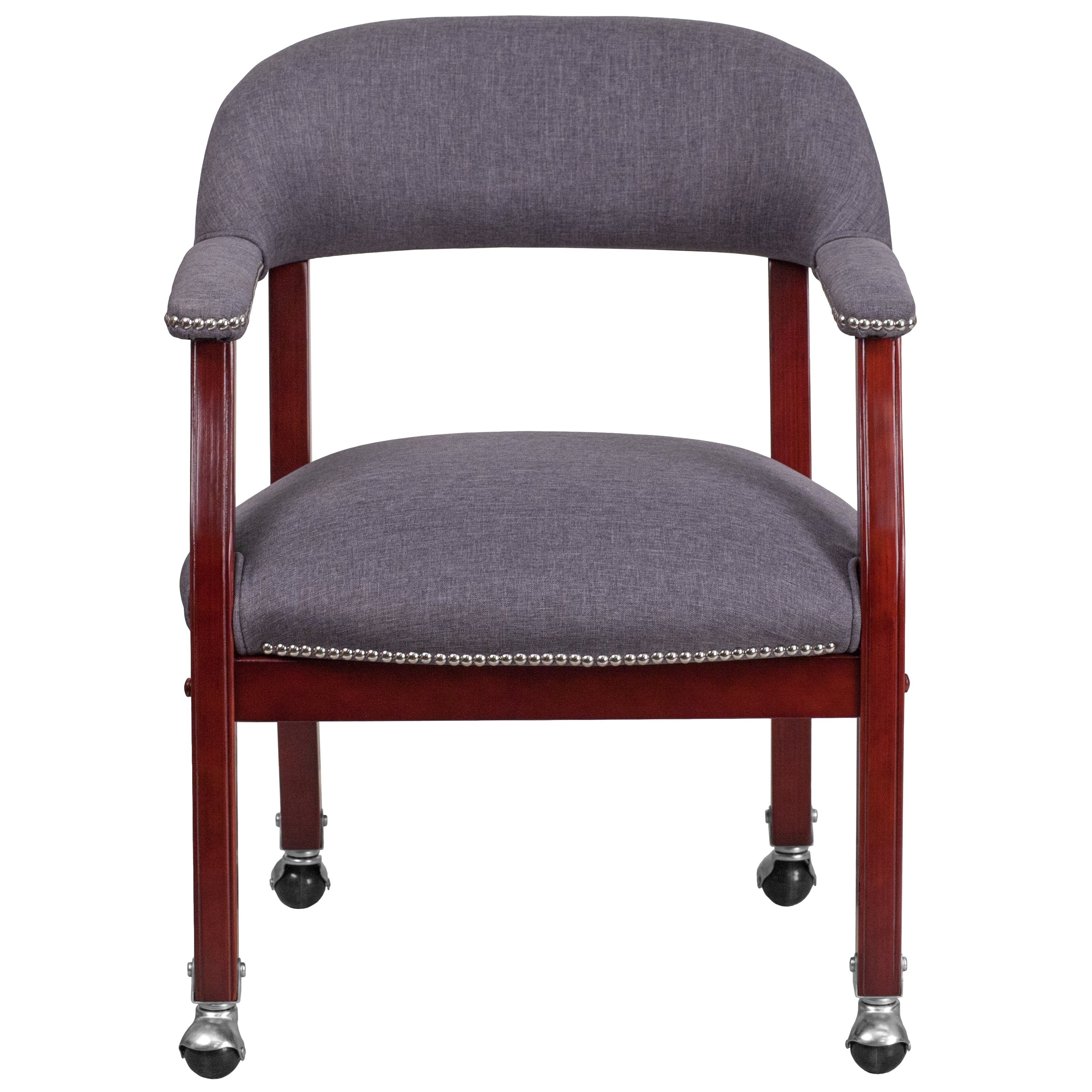 Conference Chair with Accent Nail Trim and Casters