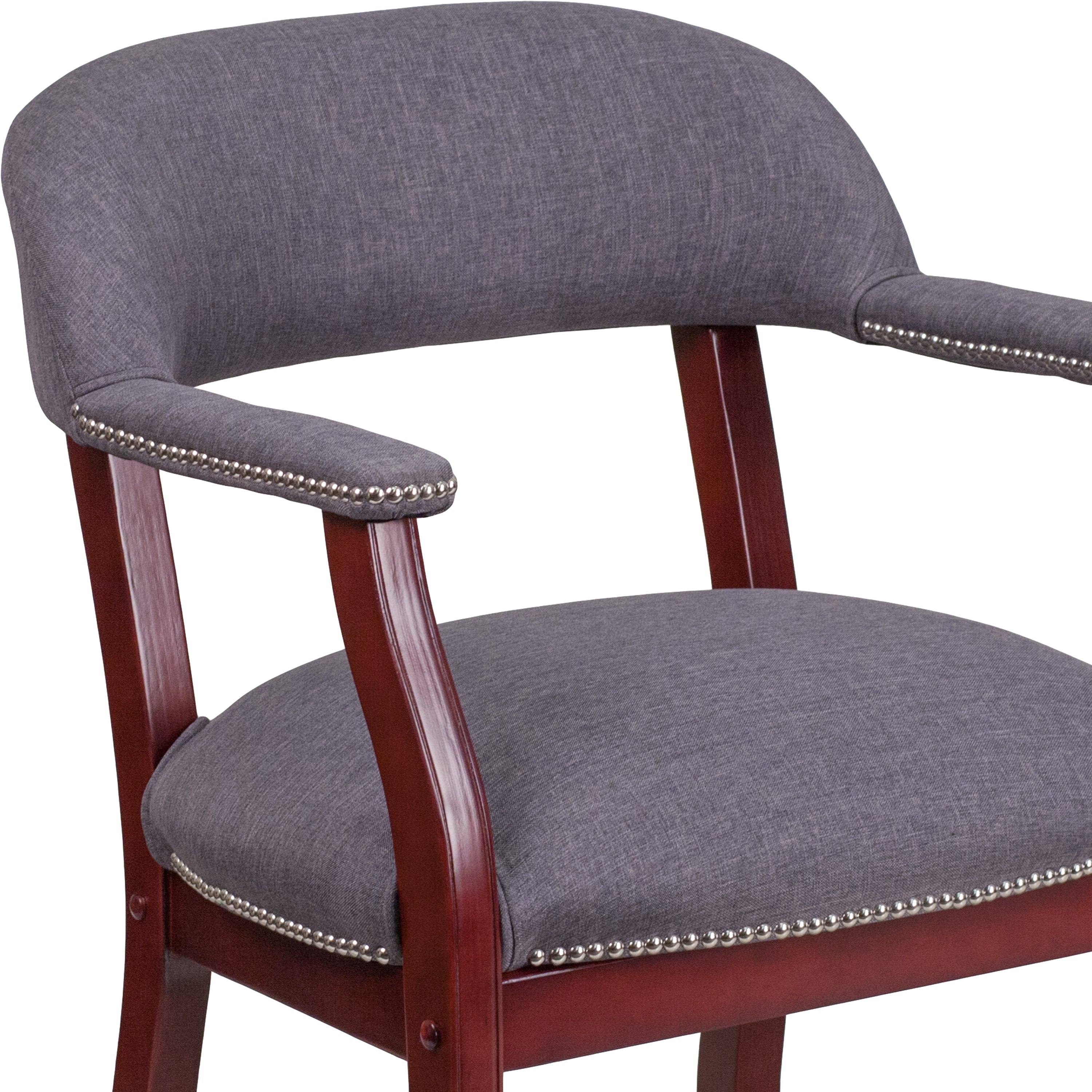 Conference Chair with Accent Nail Trim and Casters