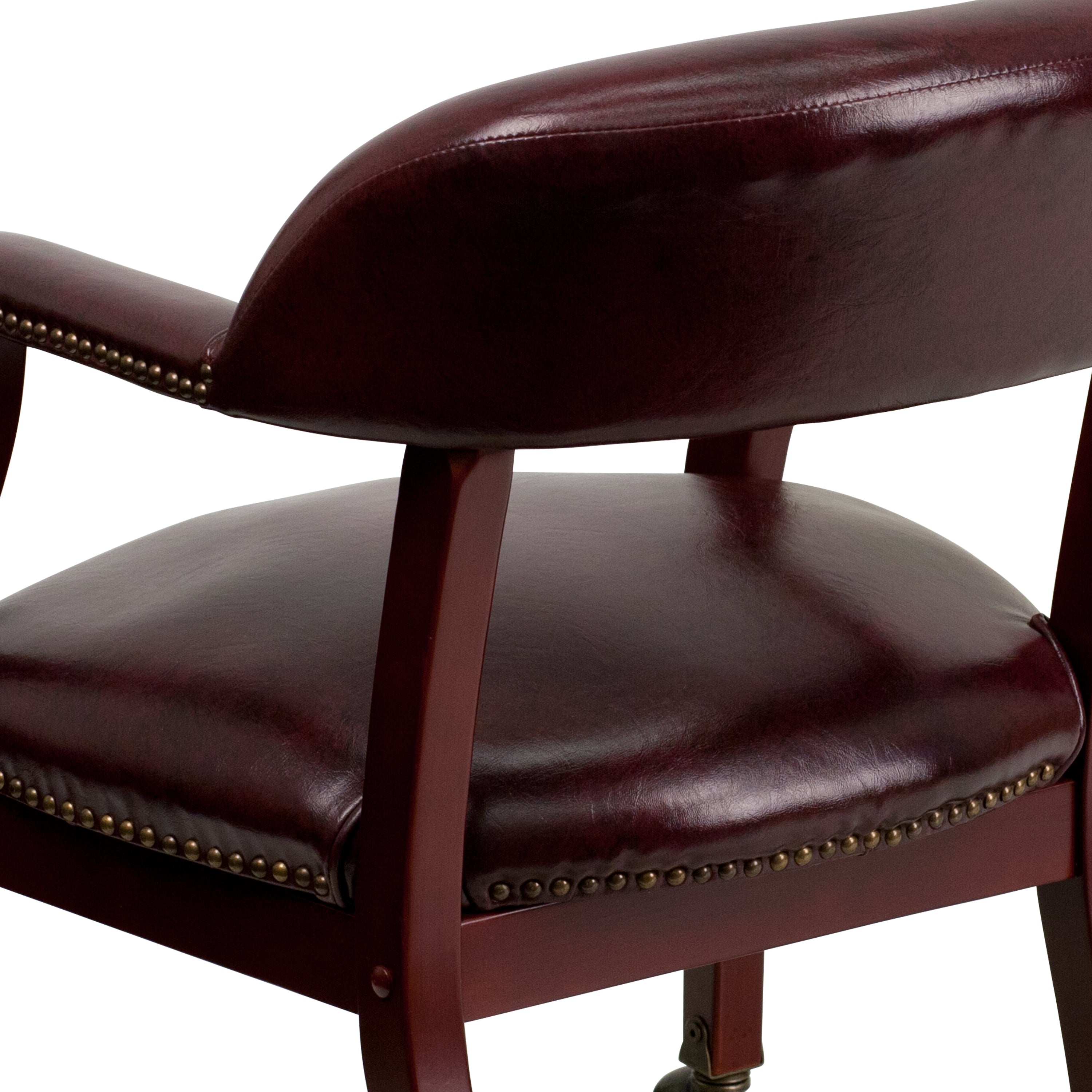 Conference Chair with Accent Nail Trim and Casters