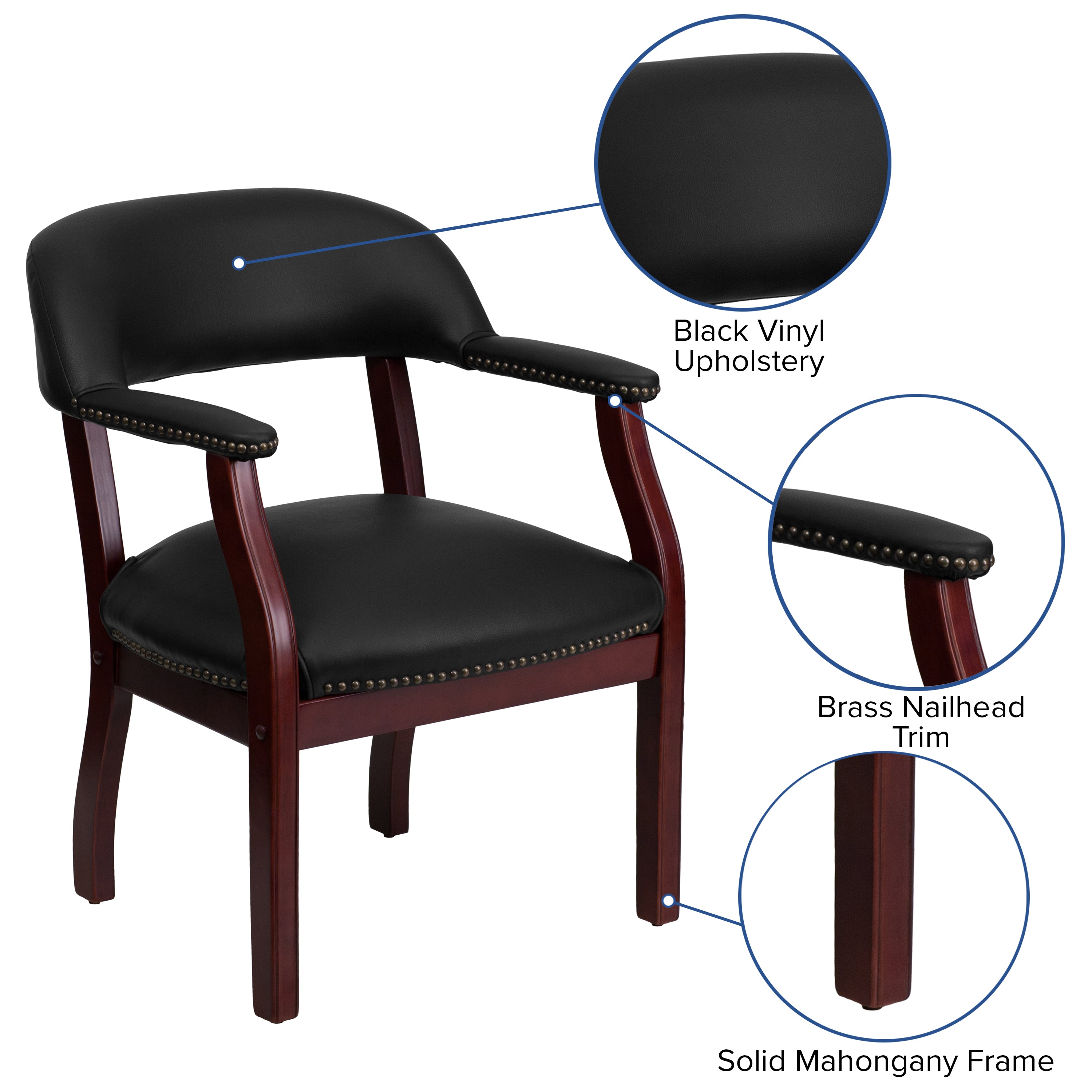 Conference Chair with Accent Nail Trim